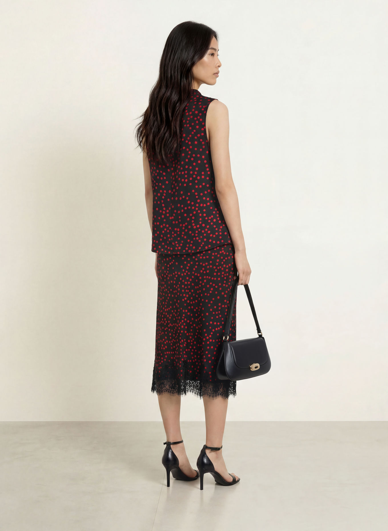 Joseph Ribkoff Blousetop: ZWART / ROOD