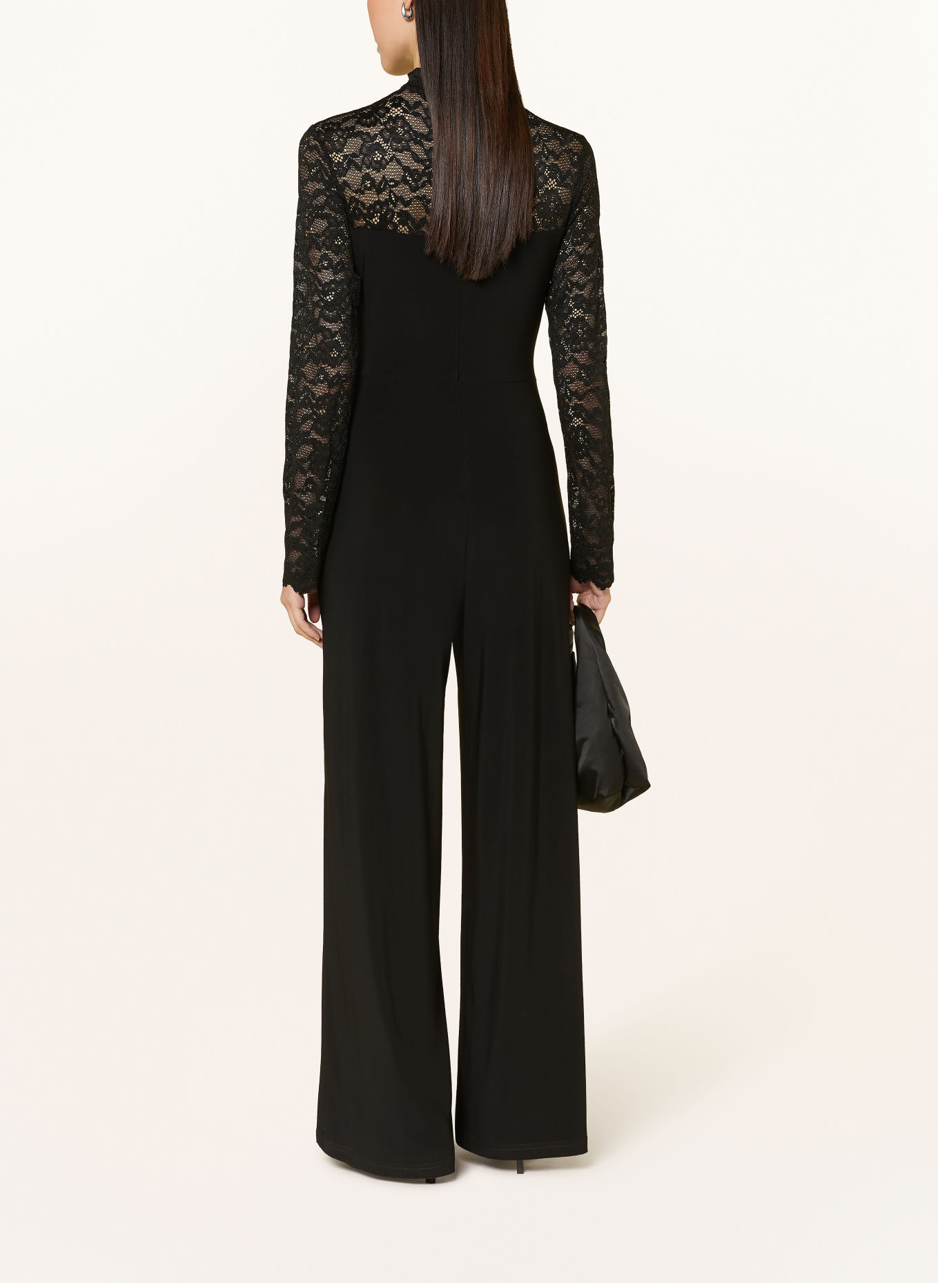 Joseph Ribkoff Jumpsuit with lace: BLACK