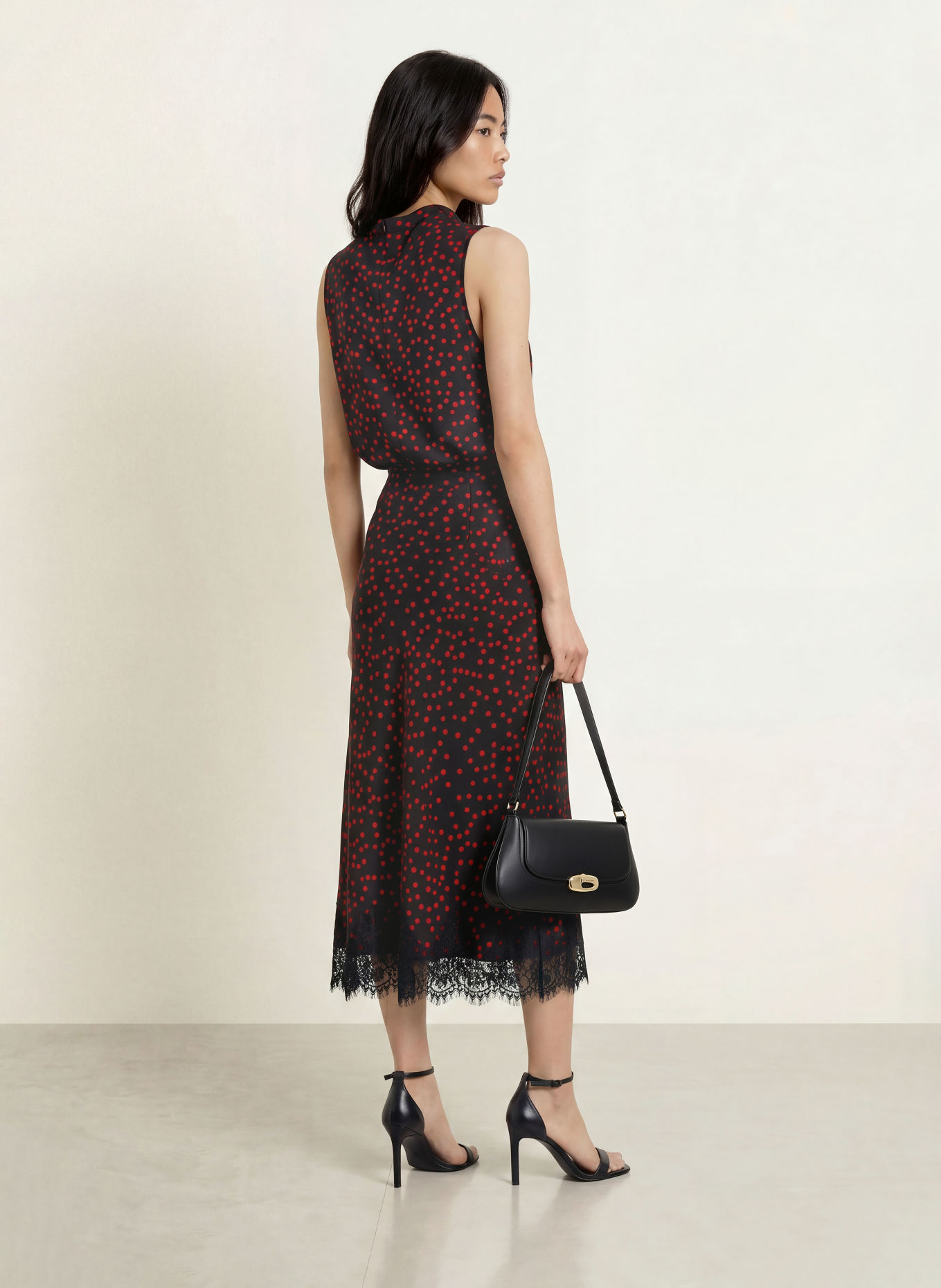 Joseph Ribkoff Rok met kant: ZWART / FUCHSIA