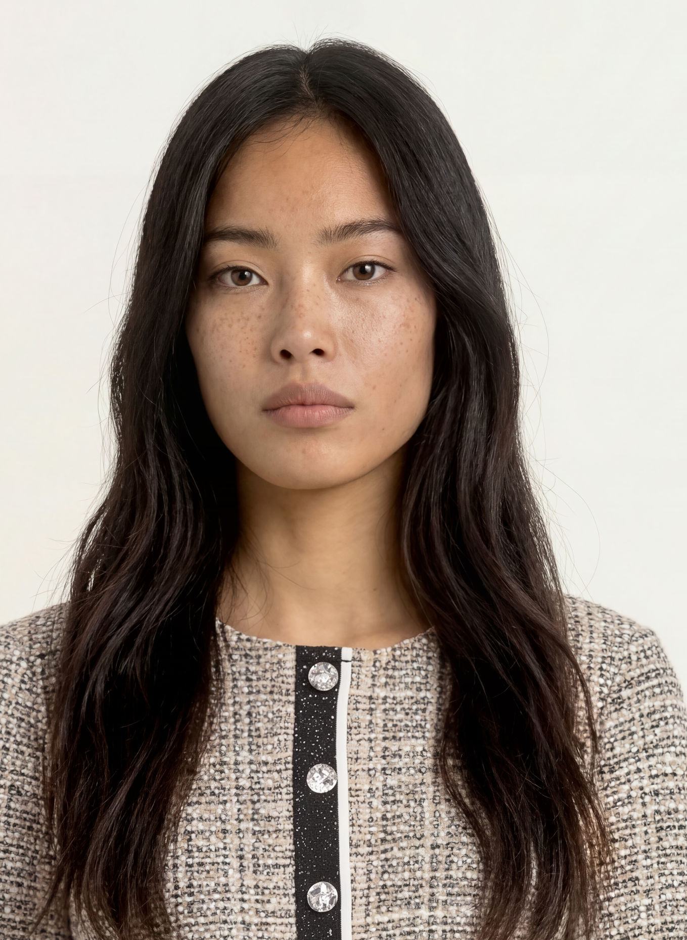 Joseph Ribkoff Bouclé Blazer: BRUIN / BEIGE / WIT