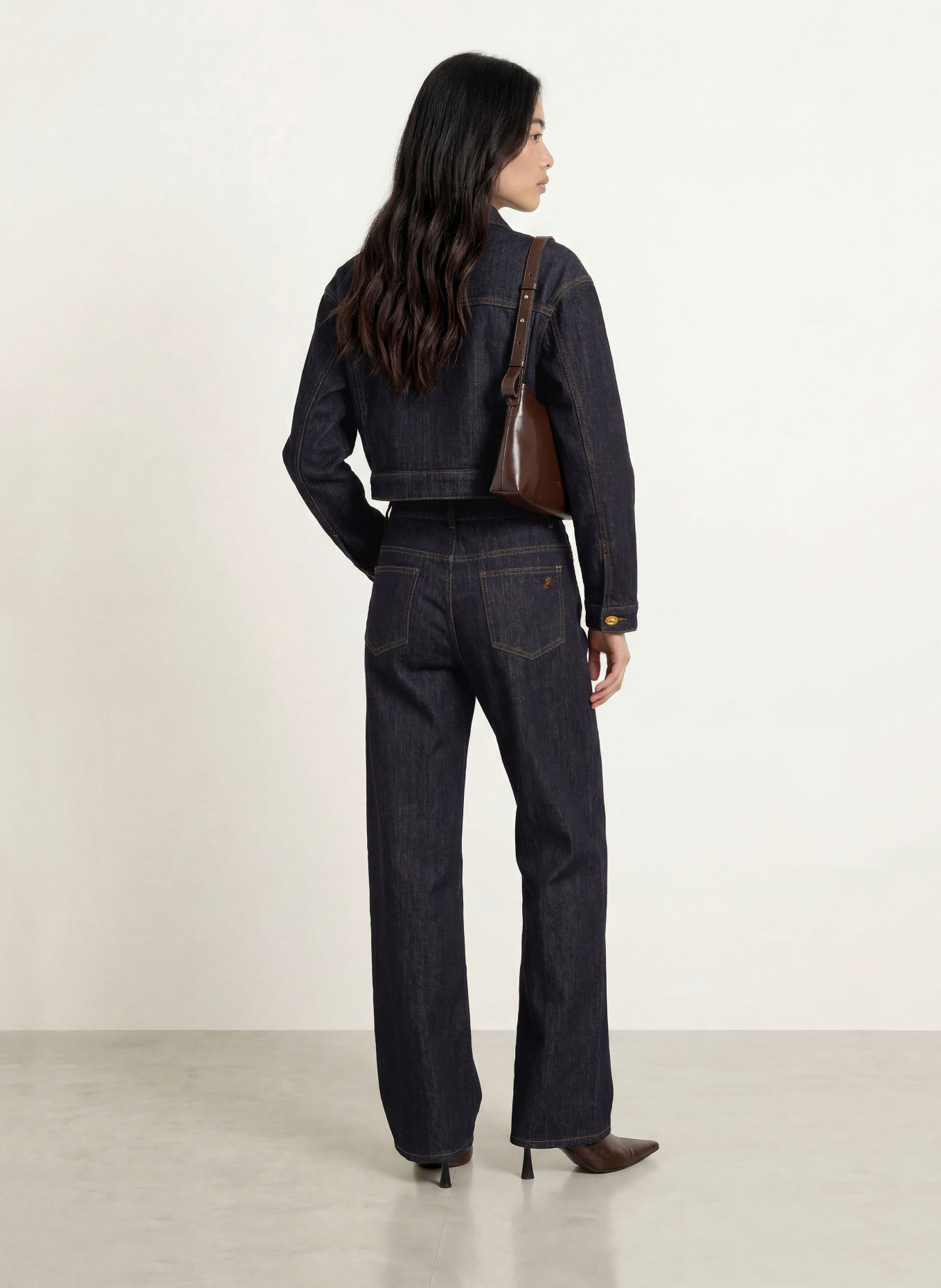 Joseph Ribkoff Wide-Leg jeans: 3302 Dark Denim