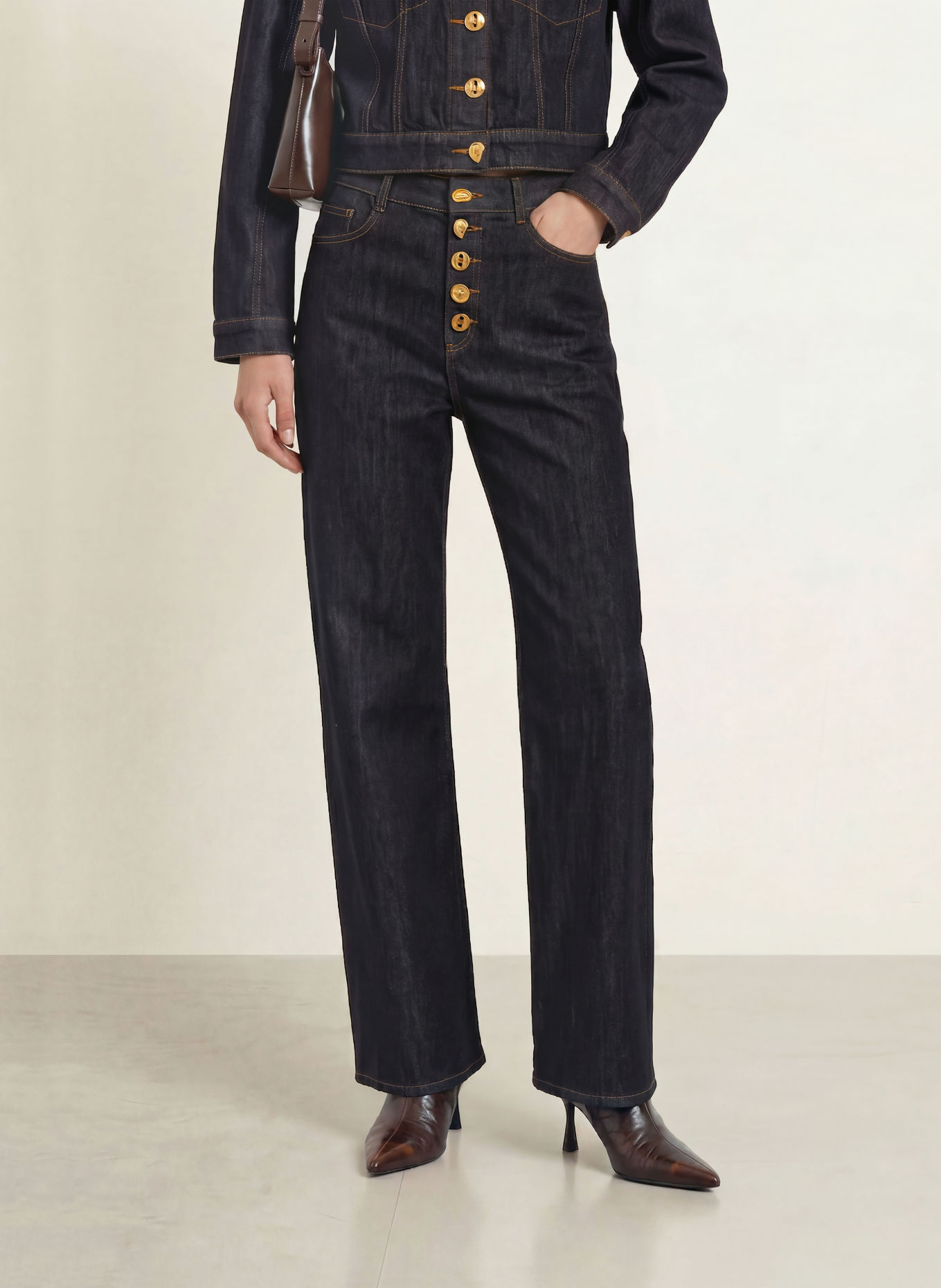 Joseph Ribkoff Wide-Leg jeans: 3302 Dark Denim
