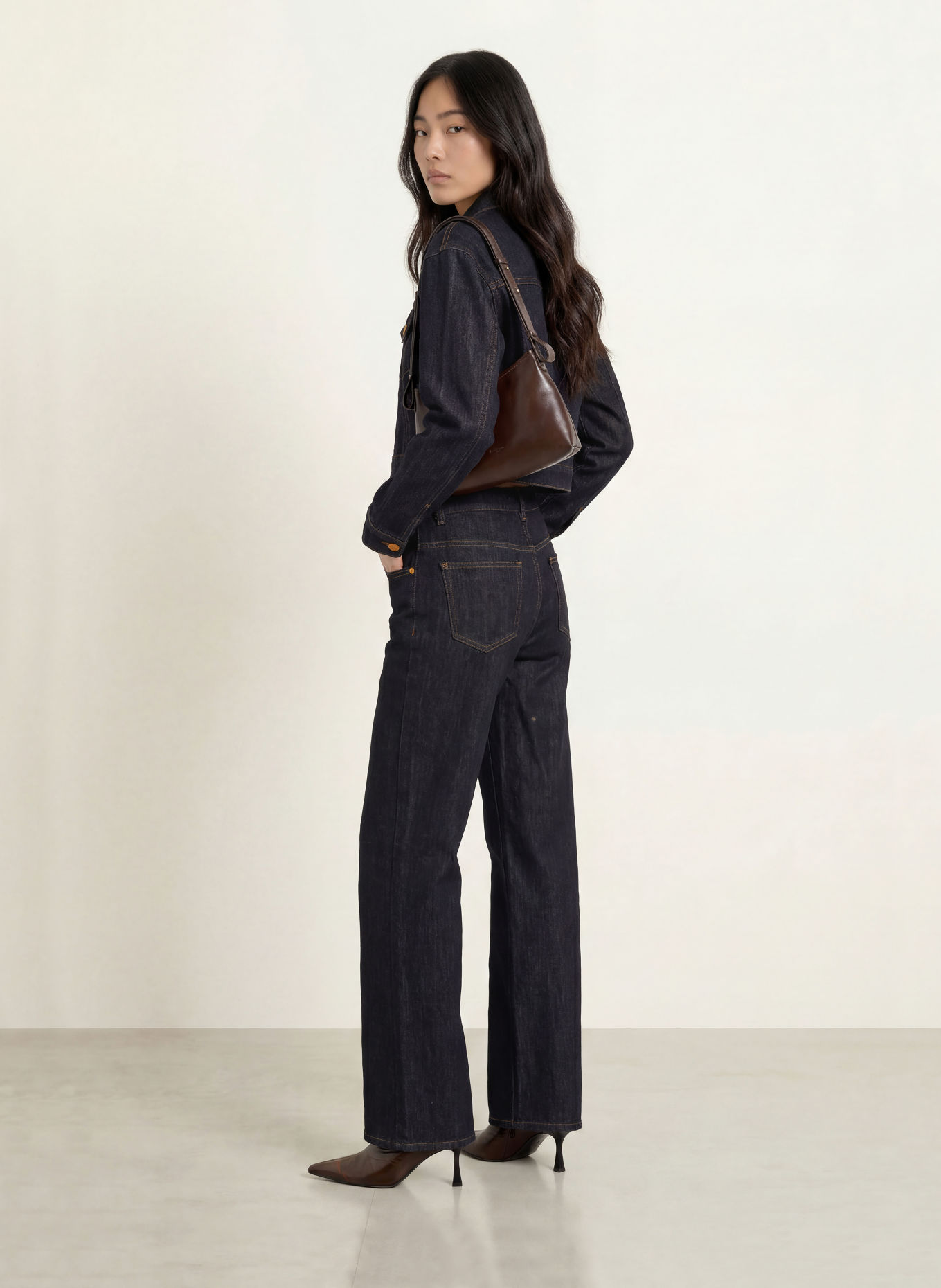 Joseph Ribkoff Wide-Leg jeans: 3302 Dark Denim