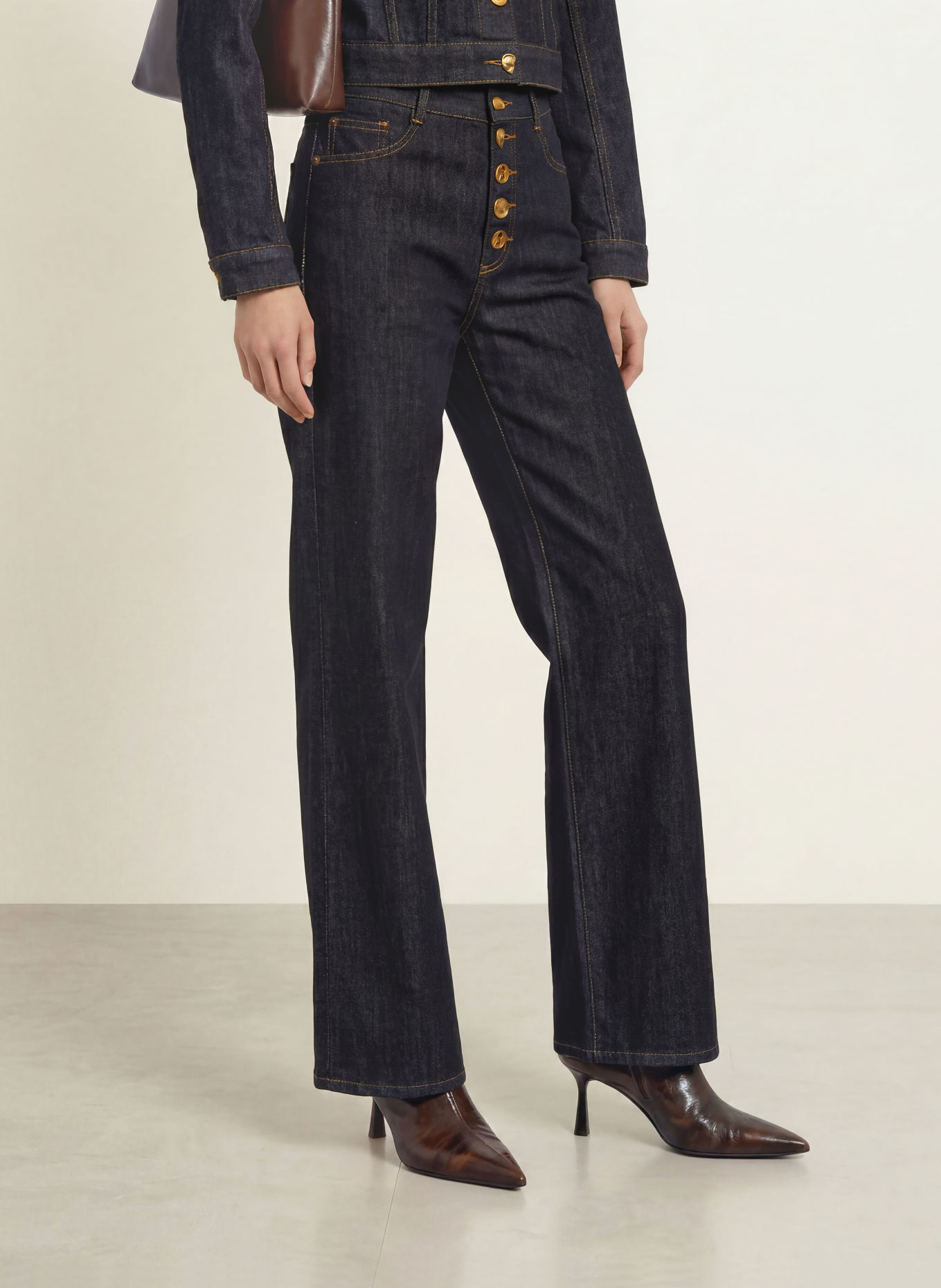 Joseph Ribkoff Wide-Leg jeans: 3302 Dark Denim