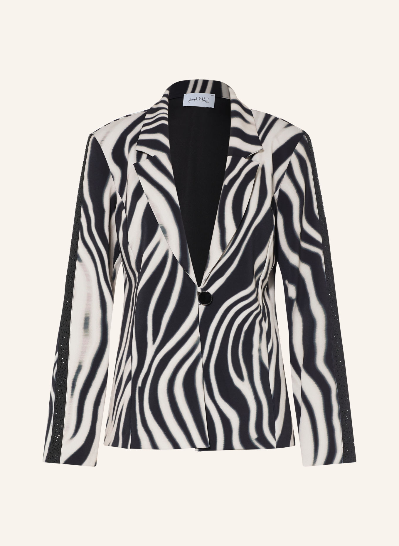 Joseph Ribkoff Blazer mit Schmucksteinen: WEISS / SCHWARZ