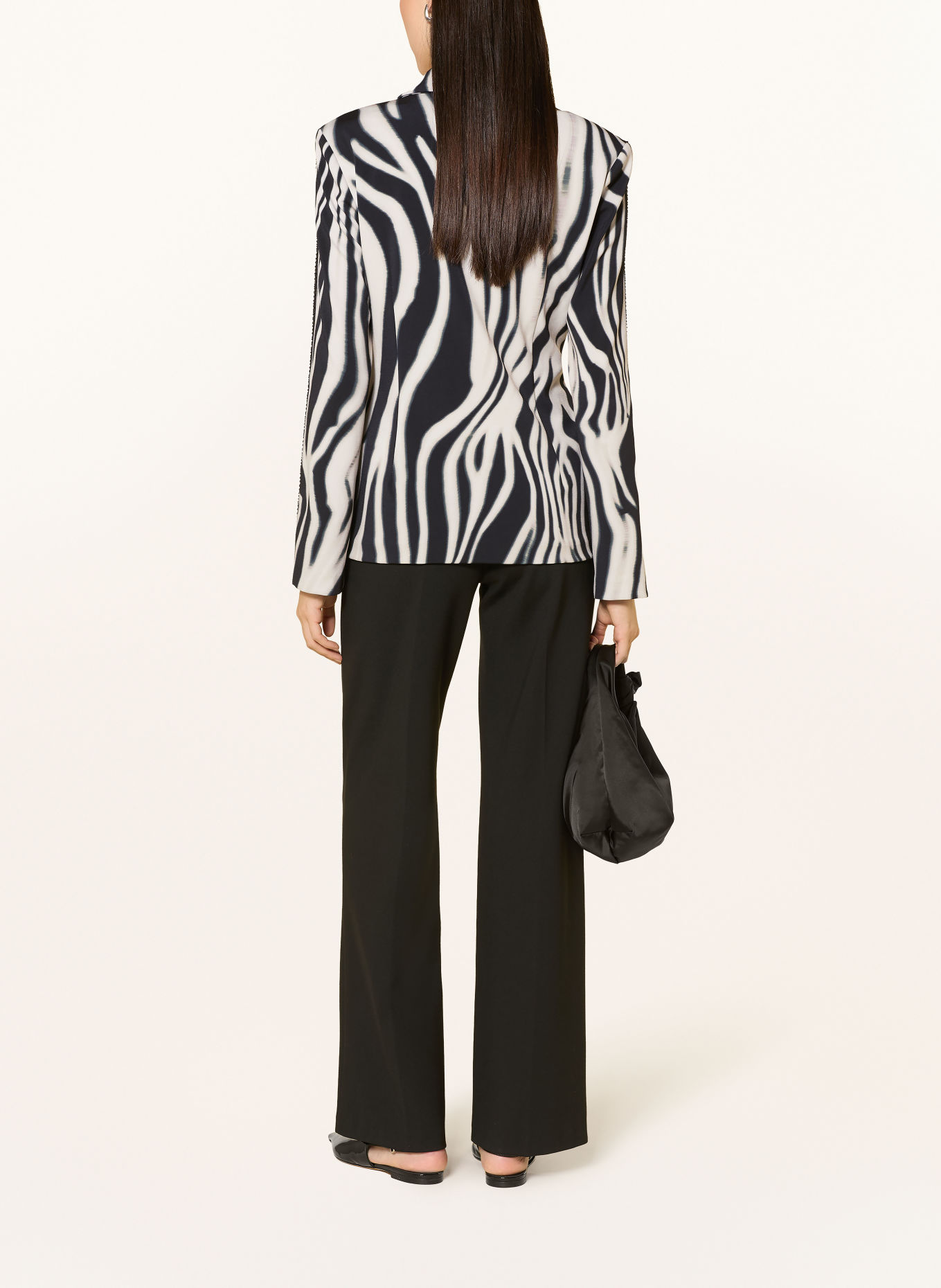 Joseph Ribkoff Blazer mit Schmucksteinen: WEISS / SCHWARZ