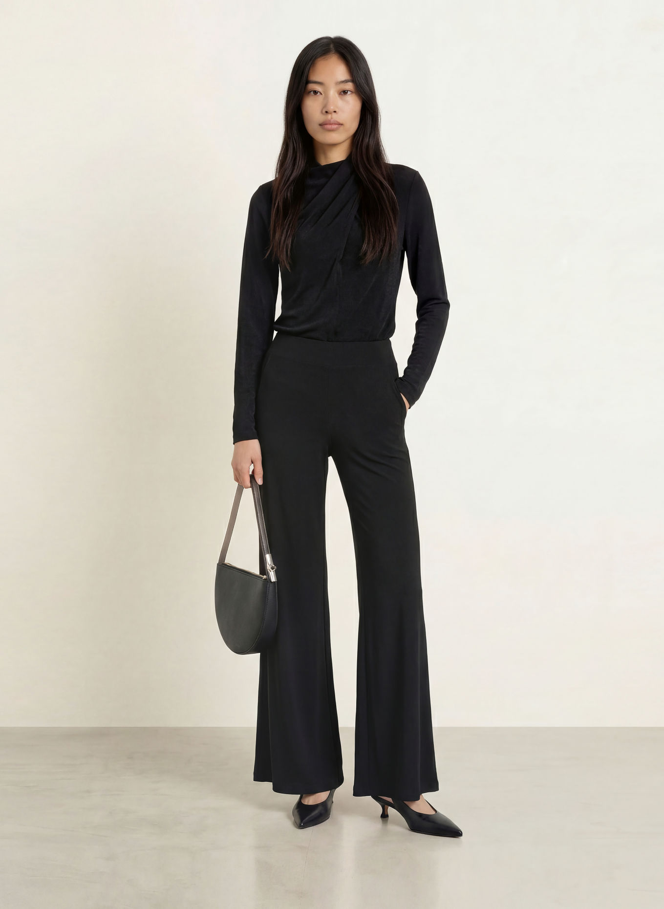 Joseph Ribkoff Long-sleeve shirt: BLACK