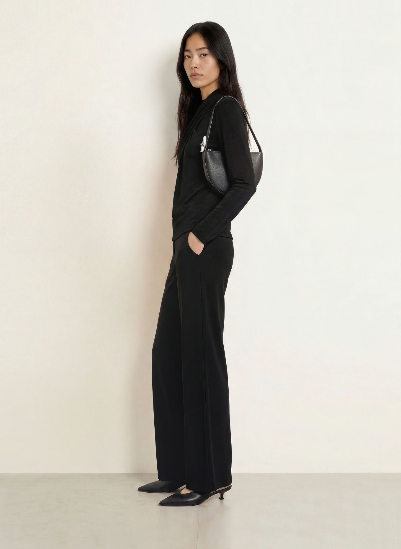 Joseph Ribkoff Long-sleeve shirt: BLACK