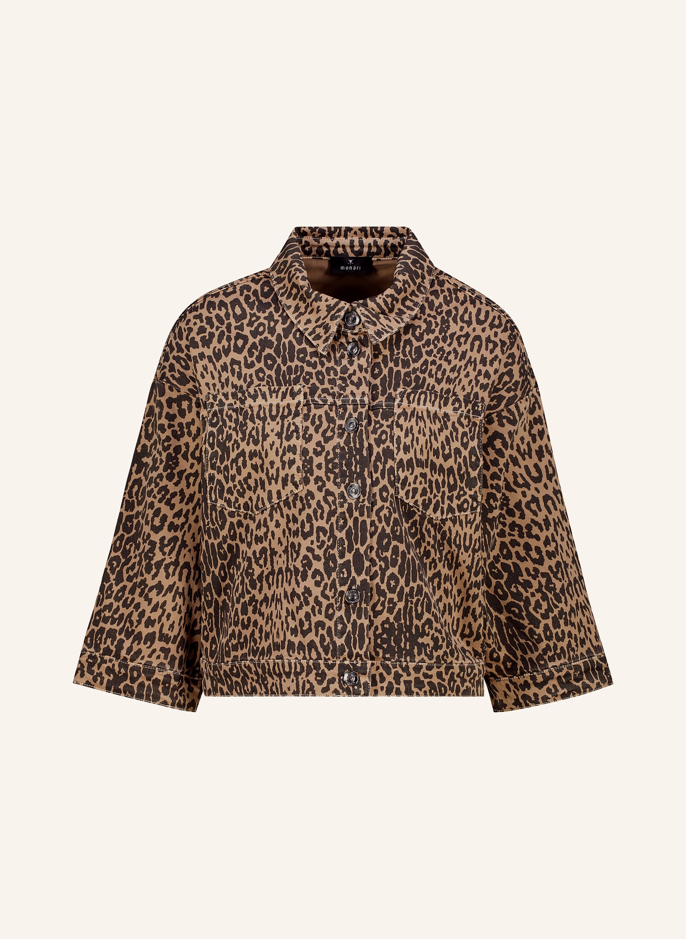 monari Jacke: 528 brown sugar gemustert
