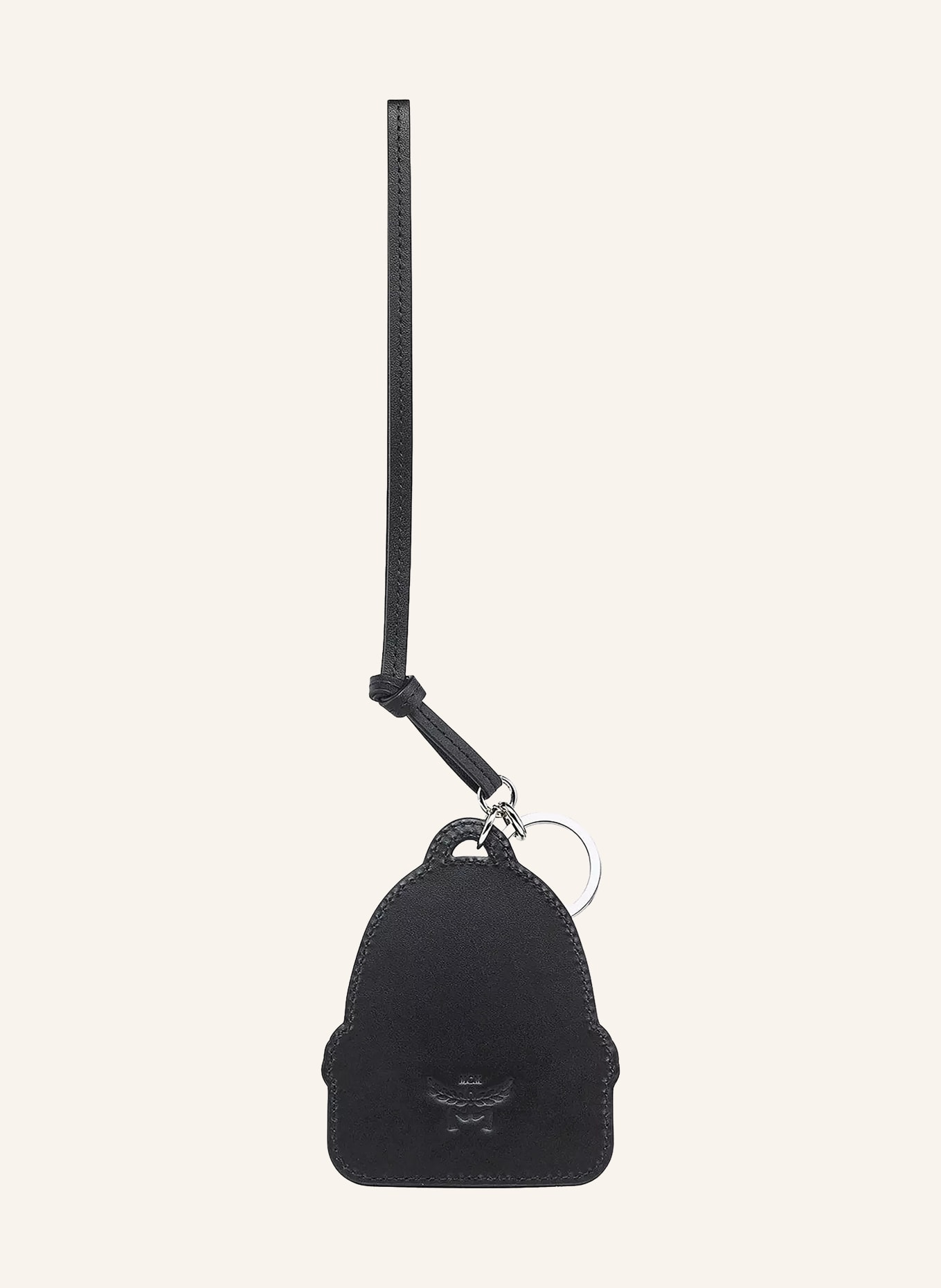 MCM Taschenanhänger: SCHWARZ / SILBER