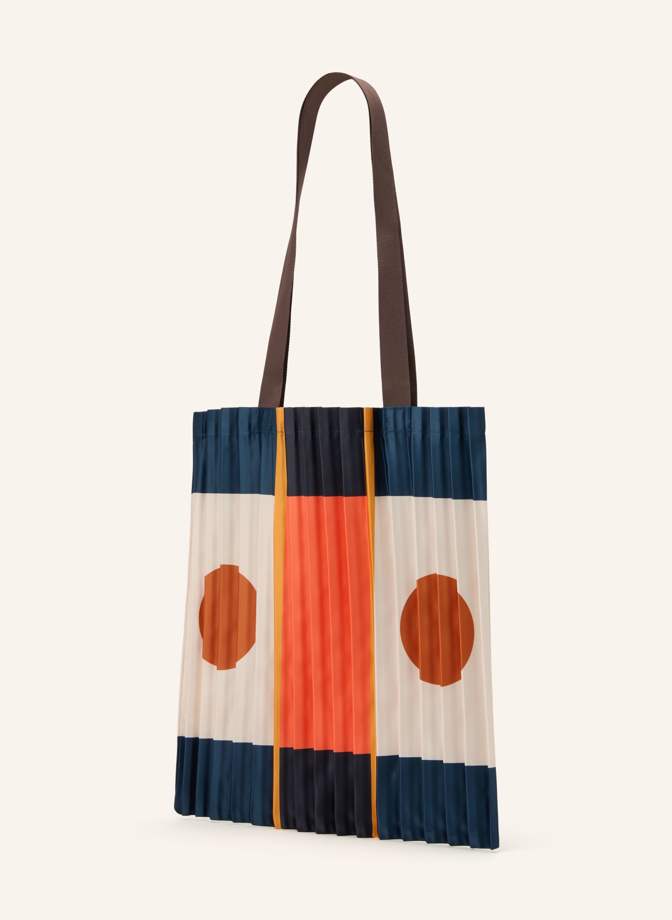 MULTITUDES Shoppers: DONKERBLAUW / ECRU / NEONORANJE