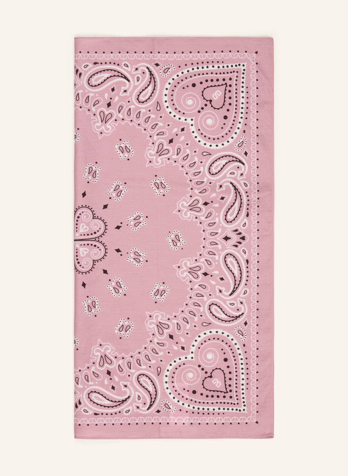 Johann & Johanna Foulard en soie: ROSÉ / BLANC / NOIR