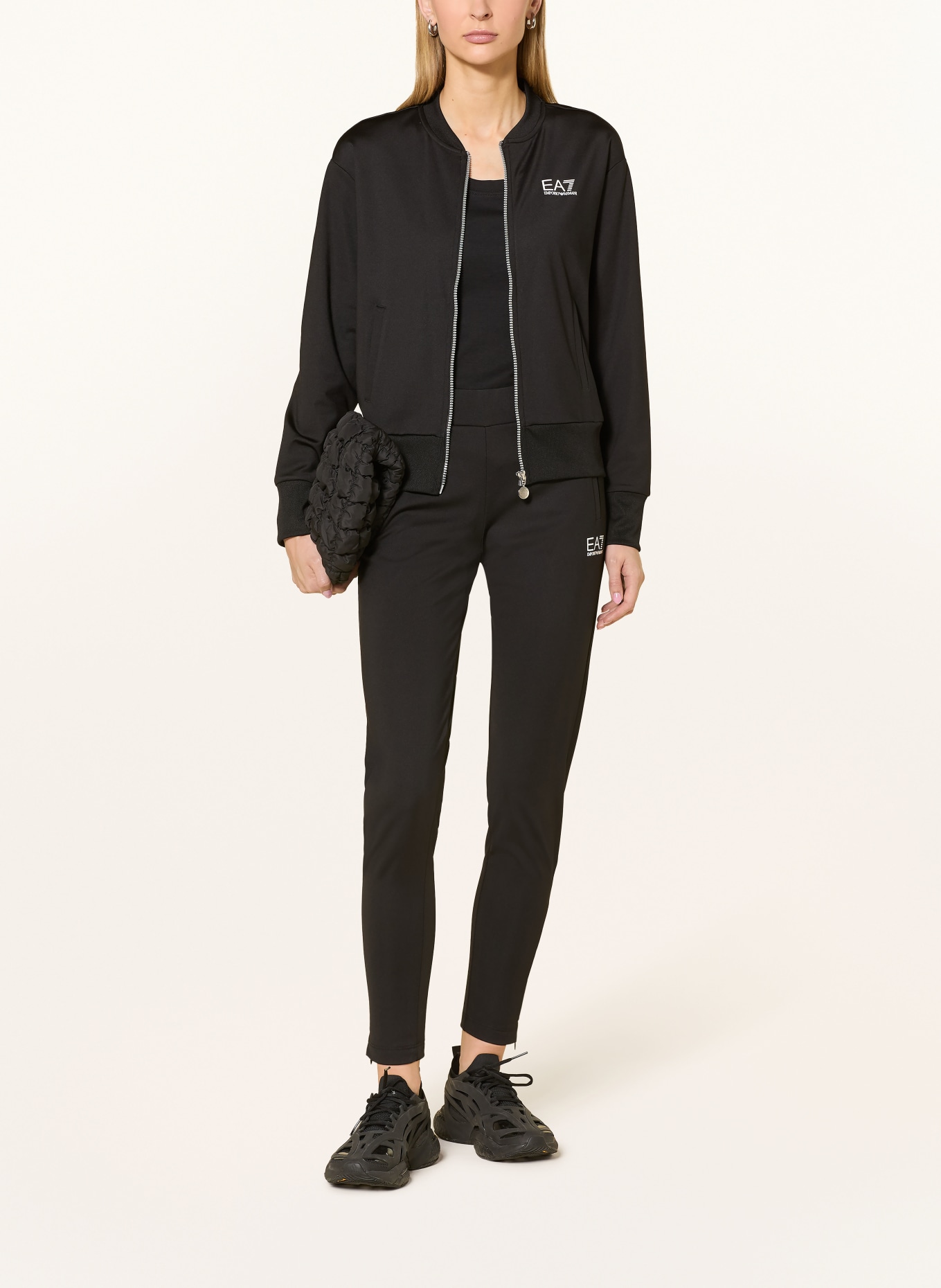 EA7 EMPORIO ARMANI Trainingsanzug: SCHWARZ