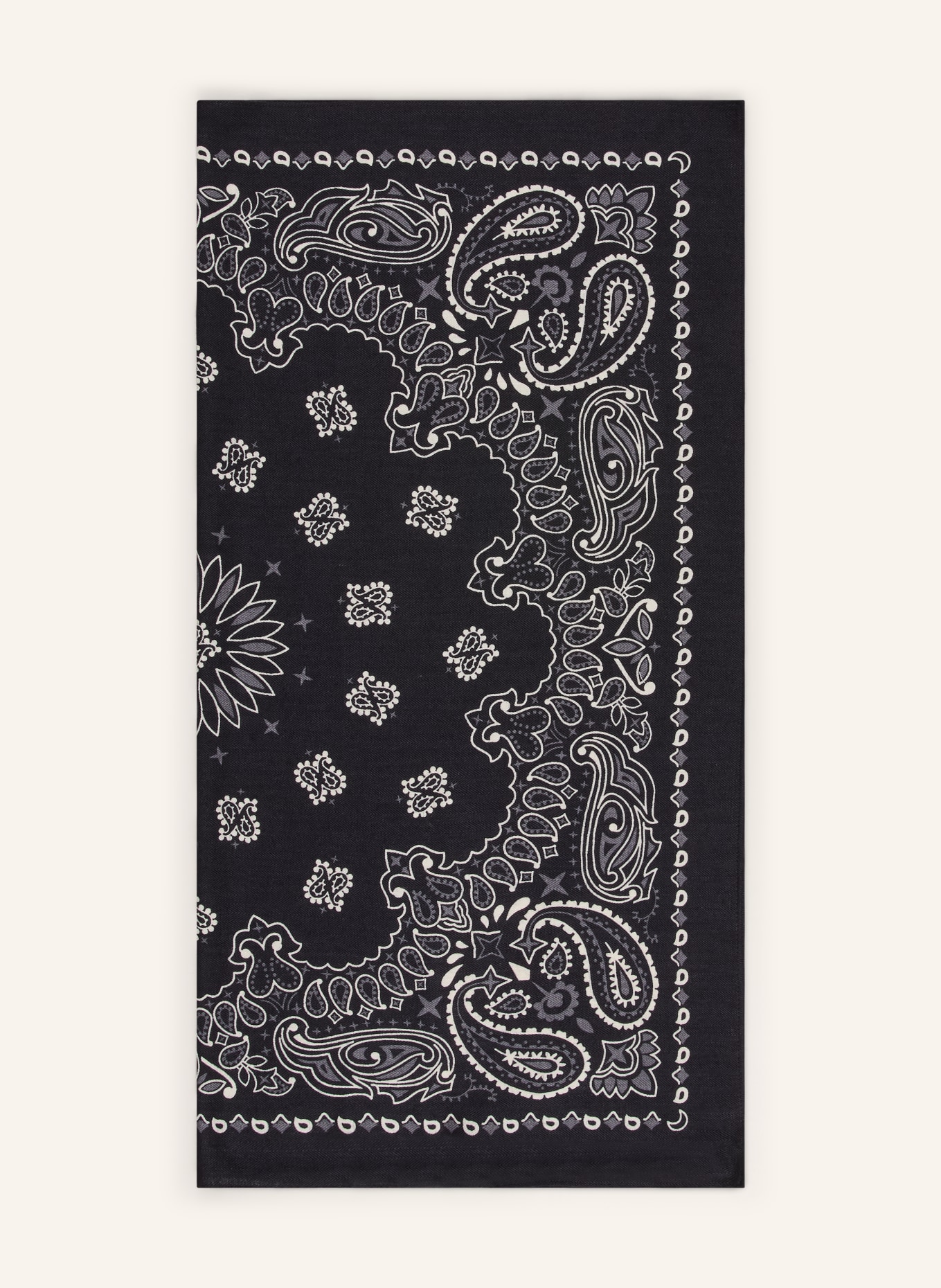 darling harbour Scarf with silk: BLACK