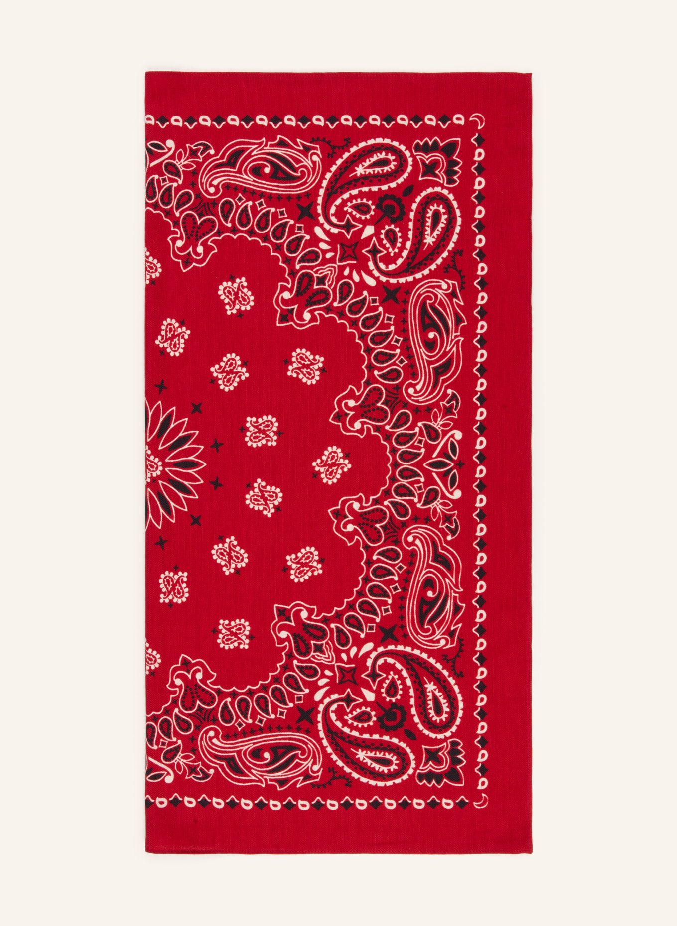 darling harbour Scarf with silk: RED