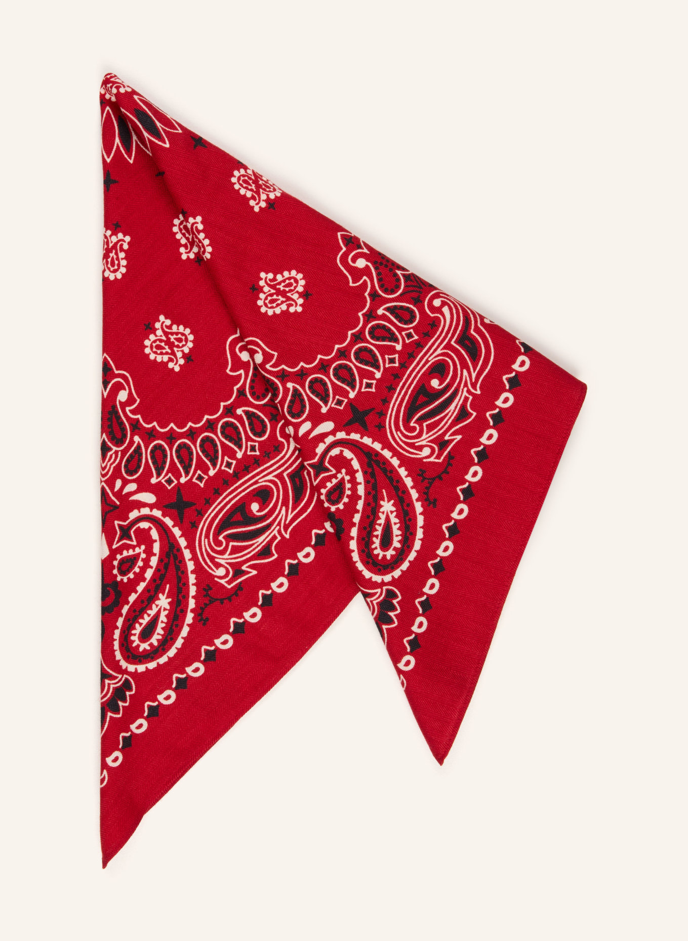 darling harbour Scarf with silk: RED