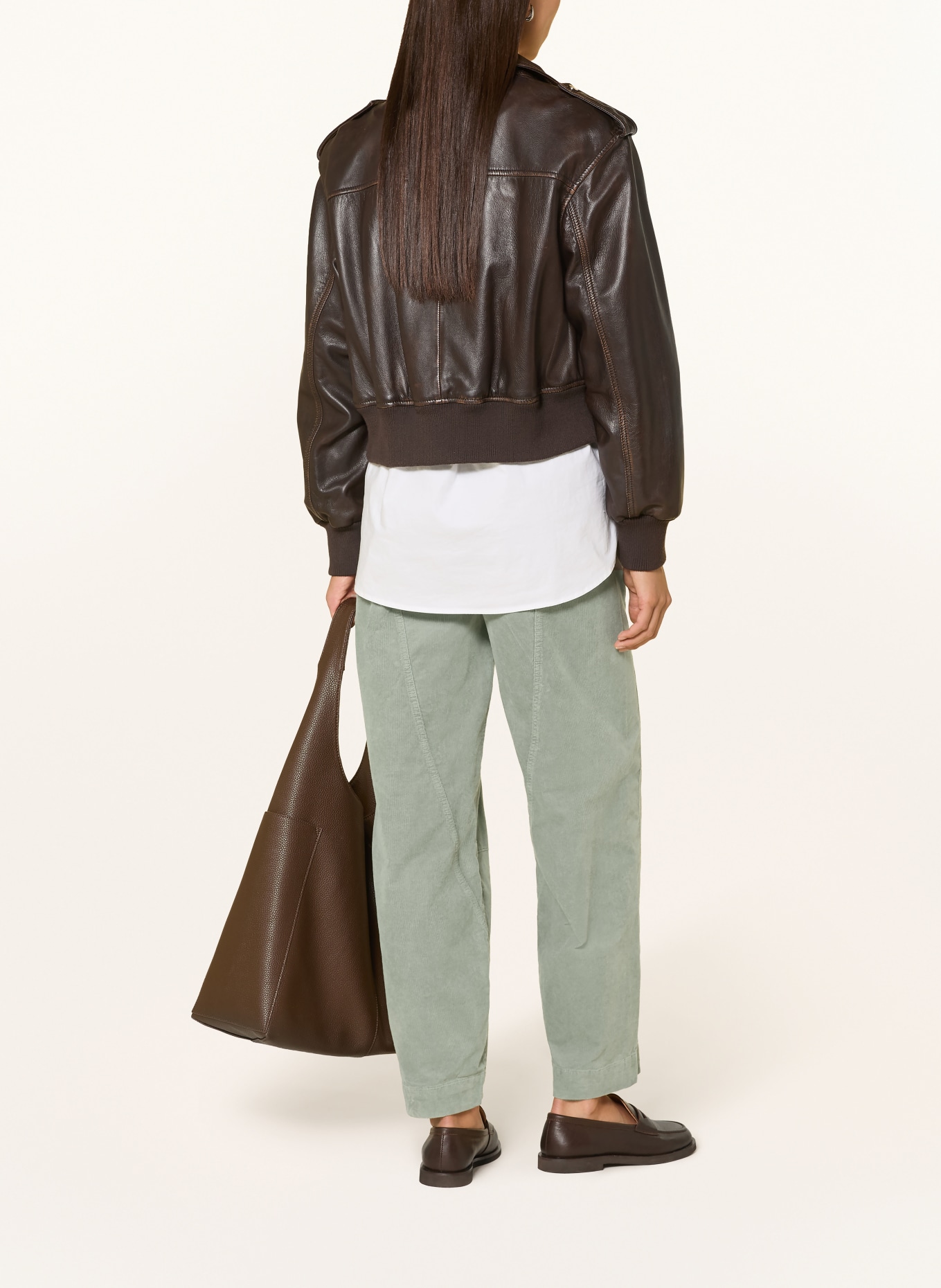 Marc O'Polo Corduroy pants: GREEN