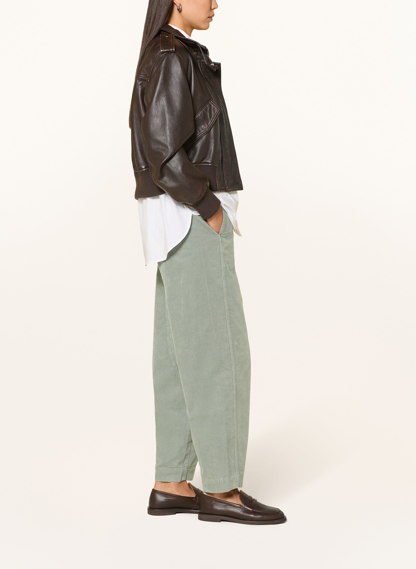 Marc O'Polo Corduroy pants: GREEN