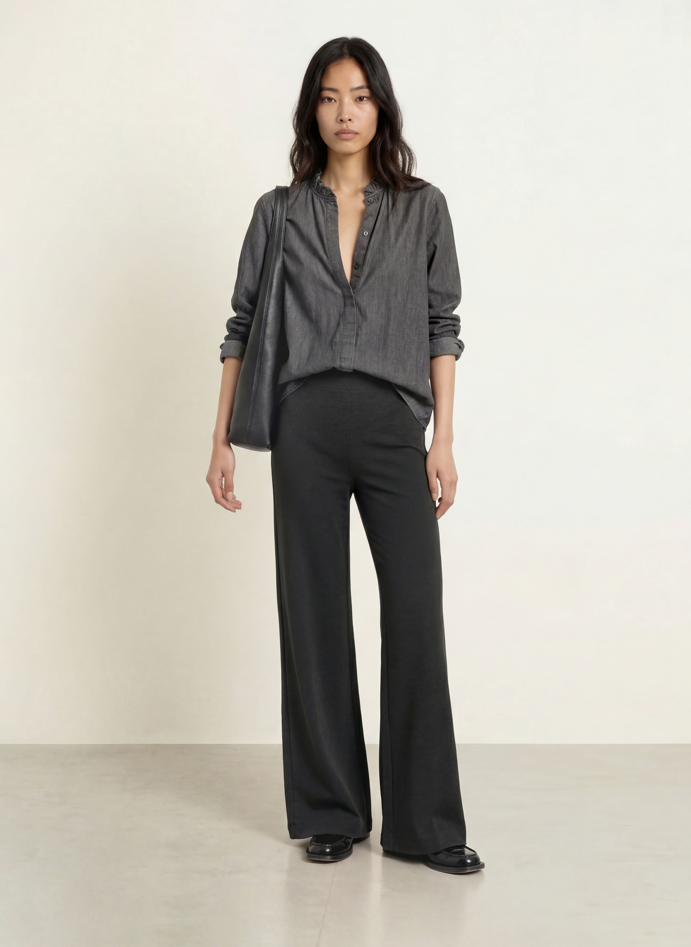 Marc O'Polo Marlene-broek MARGO van jersey: DONKERGRIJS