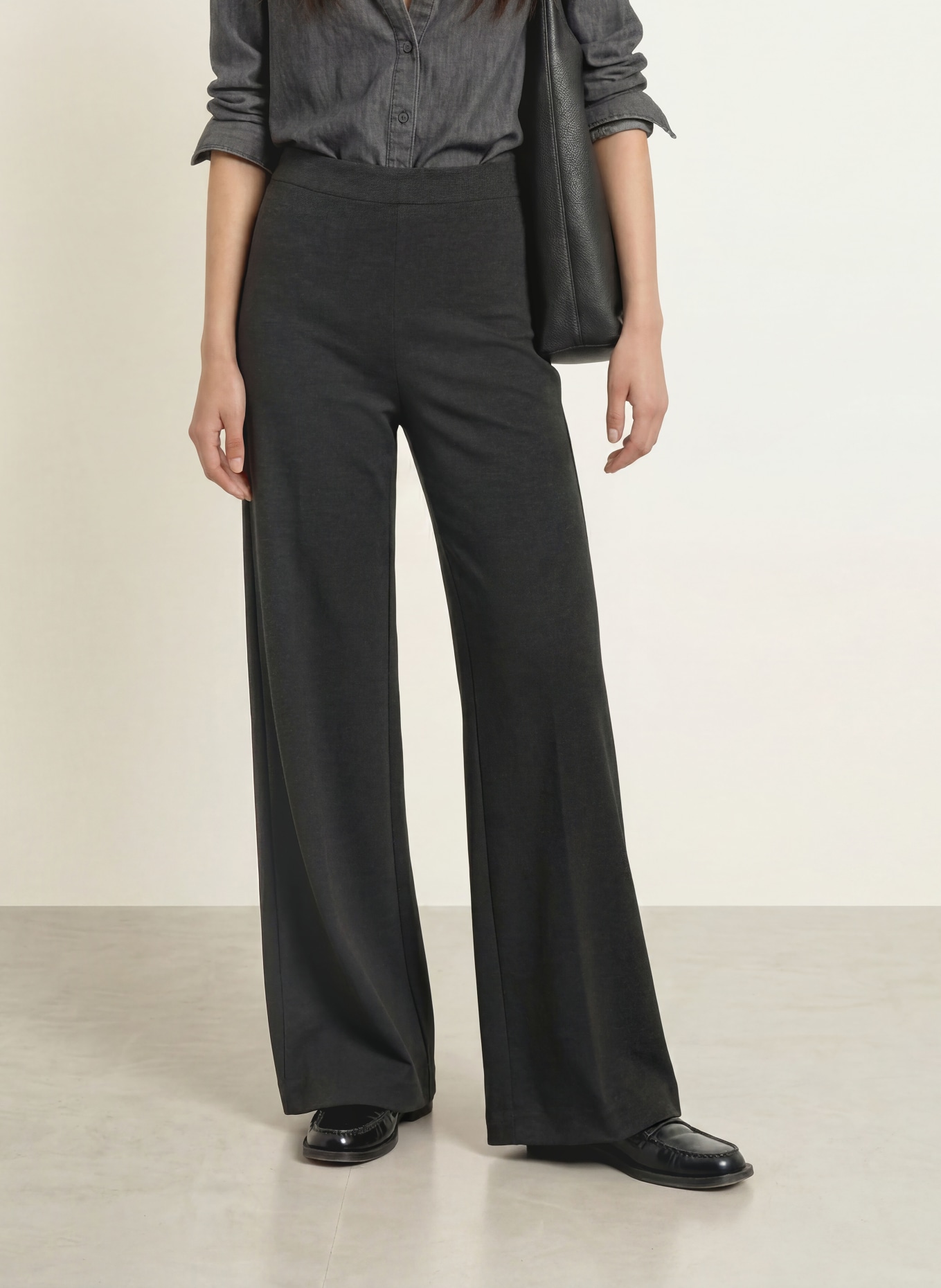 Marc O'Polo Marlene-broek MARGO van jersey: DONKERGRIJS