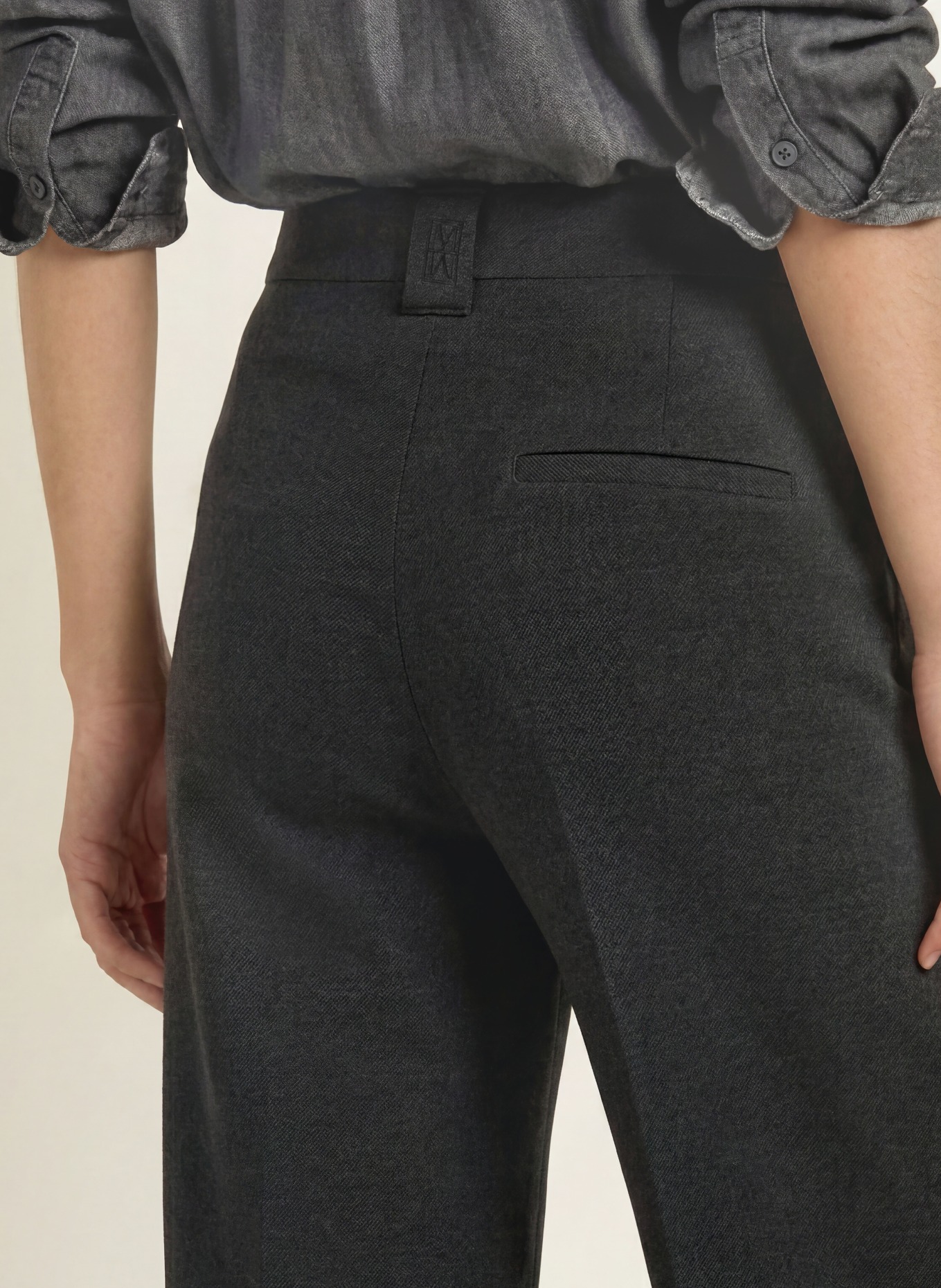 Marc O'Polo Marlene-broek MARGO van jersey: DONKERGRIJS
