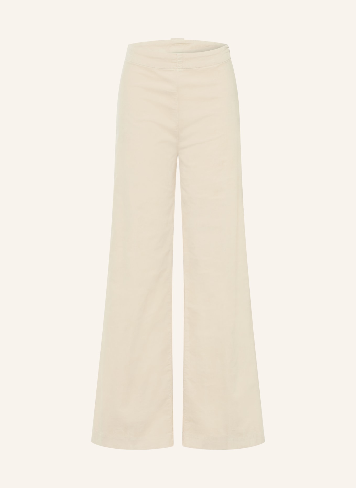 Marc O'Polo MARGO wide-leg trousers made from corduroy: BEIGE