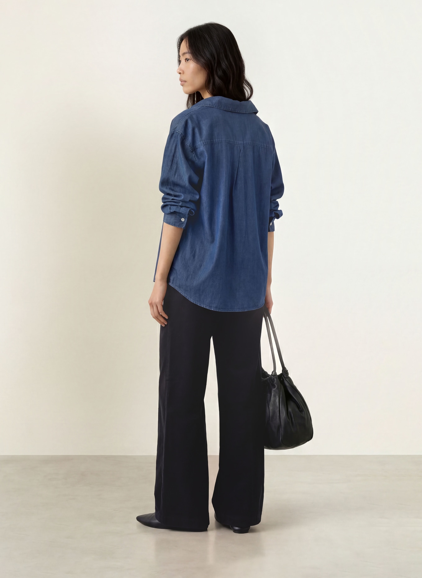 Marc O'Polo Marlene-broek MARGO van corduroy: ZWART