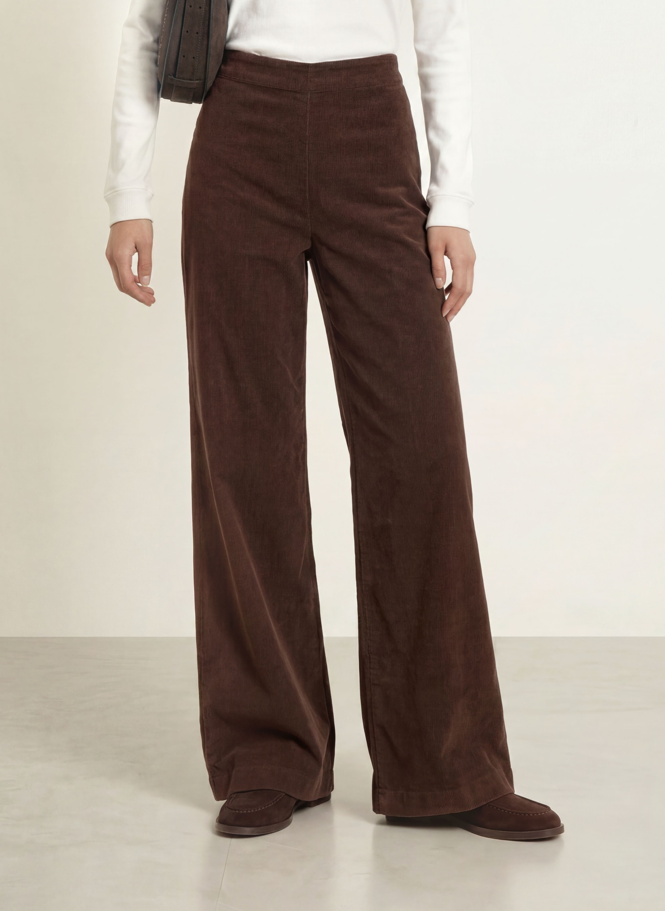 Marc O'Polo Marlene-broek MARGO van corduroy: BRUIN