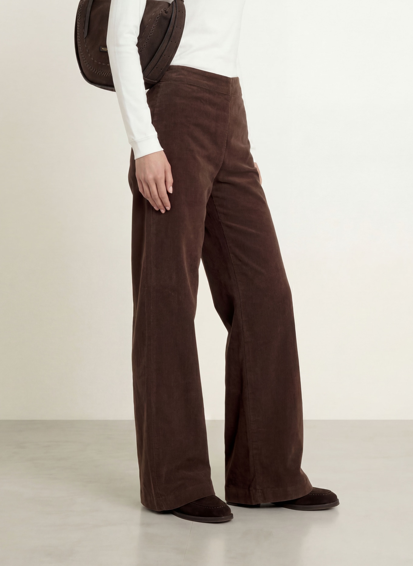 Marc O'Polo Marlene-broek MARGO van corduroy: BRUIN