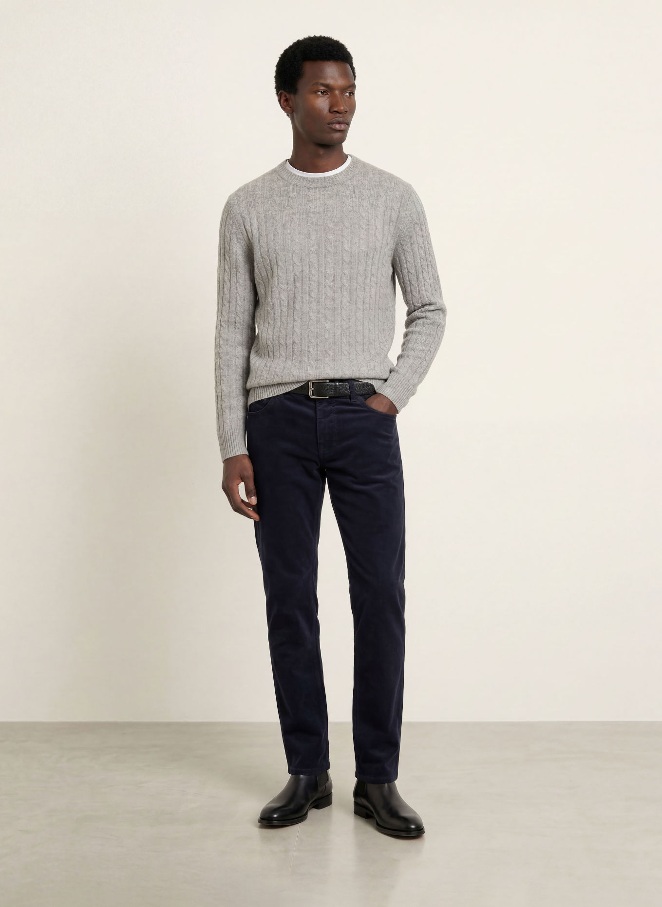 STROKESMAN'S Sweater: LIGHT GRAY