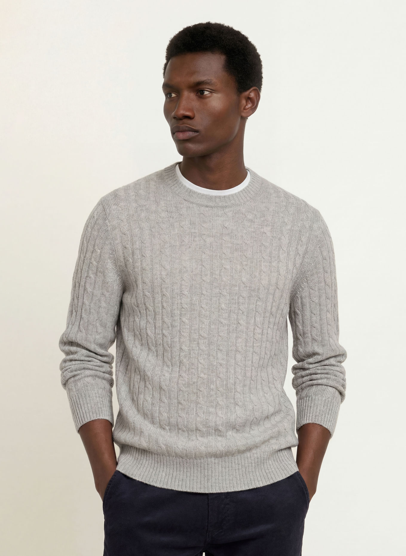 STROKESMAN'S Sweater: LIGHT GRAY