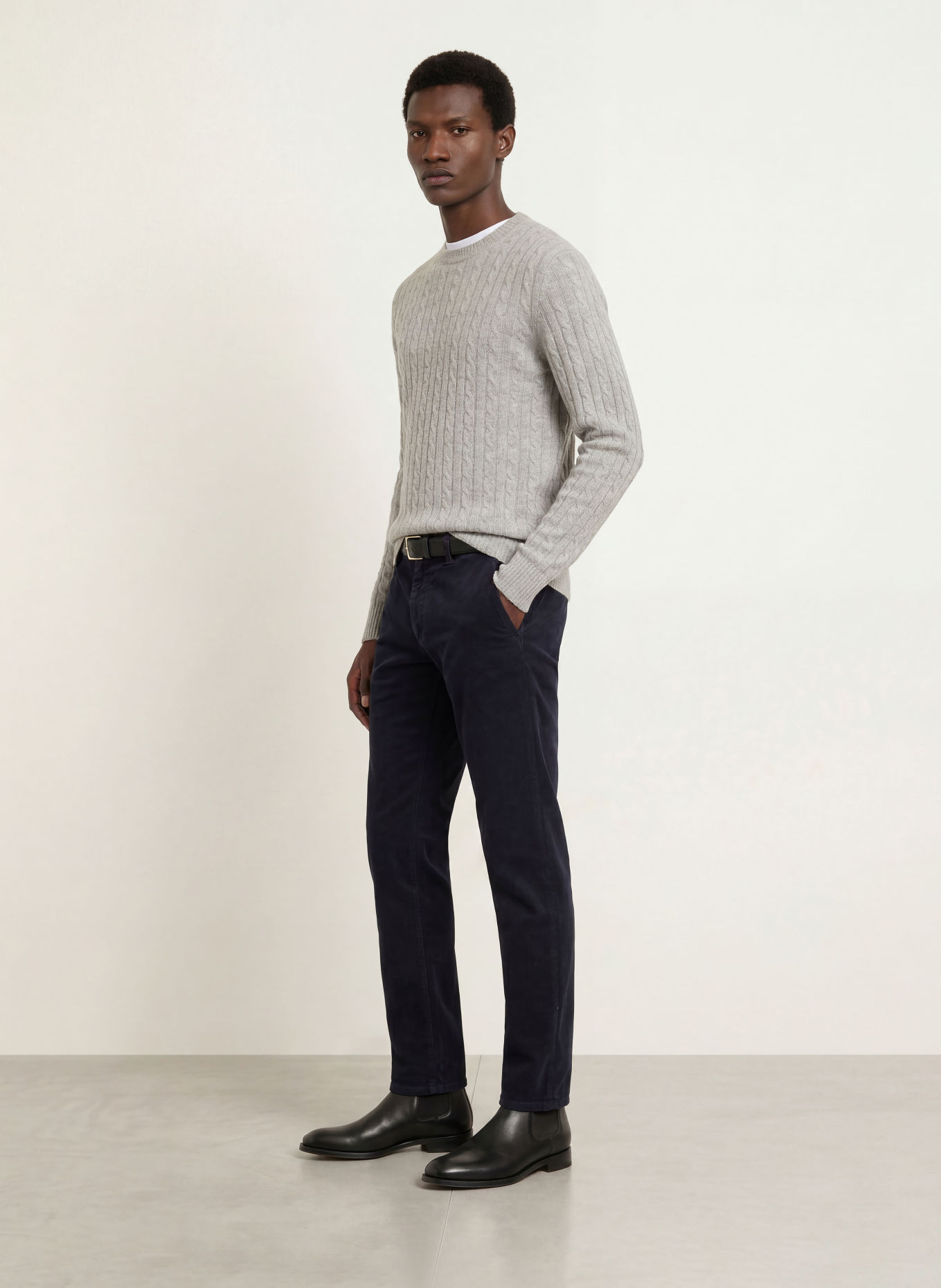 STROKESMAN'S Sweater: LIGHT GRAY