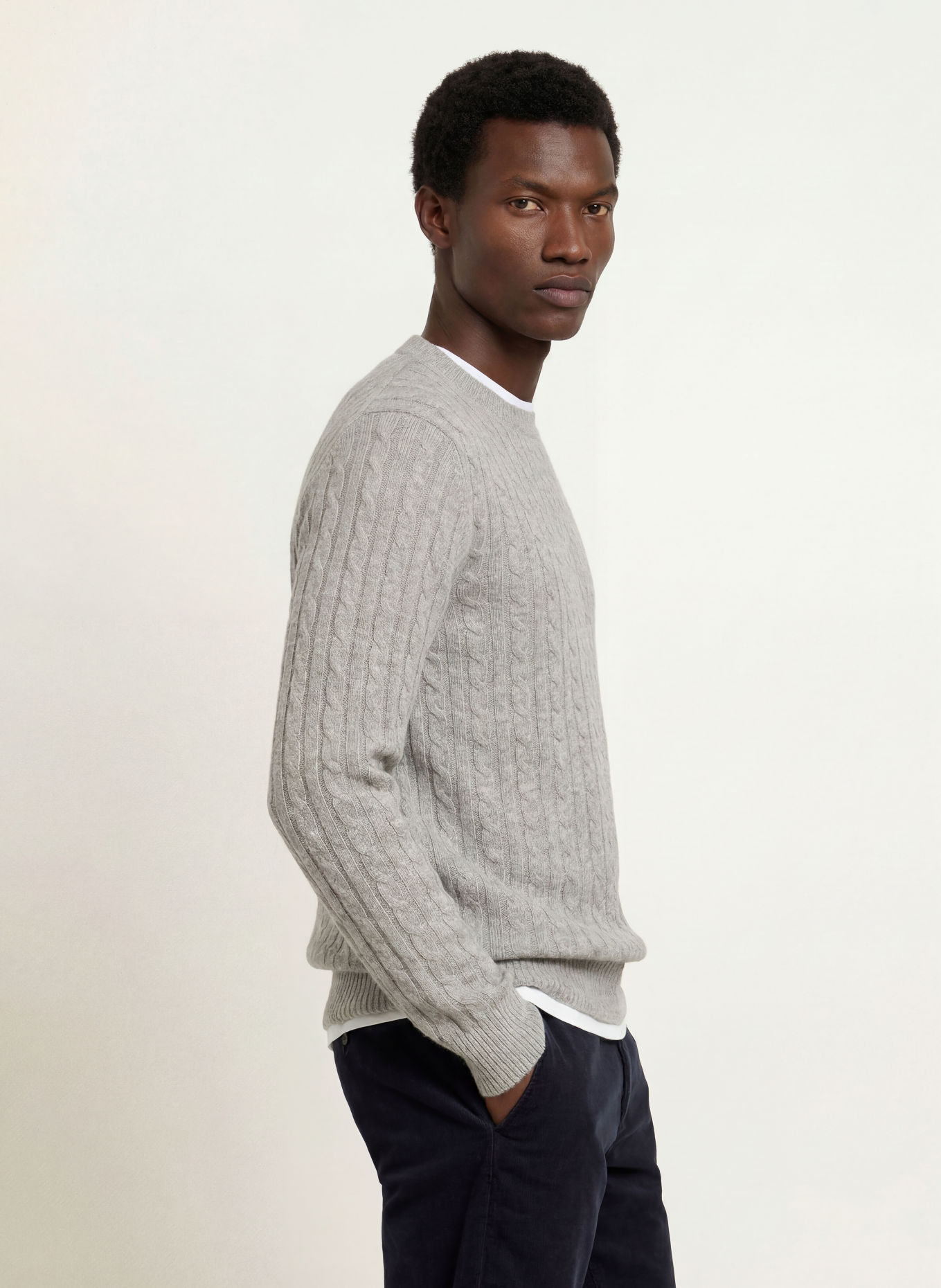 STROKESMAN'S Sweater: LIGHT GRAY