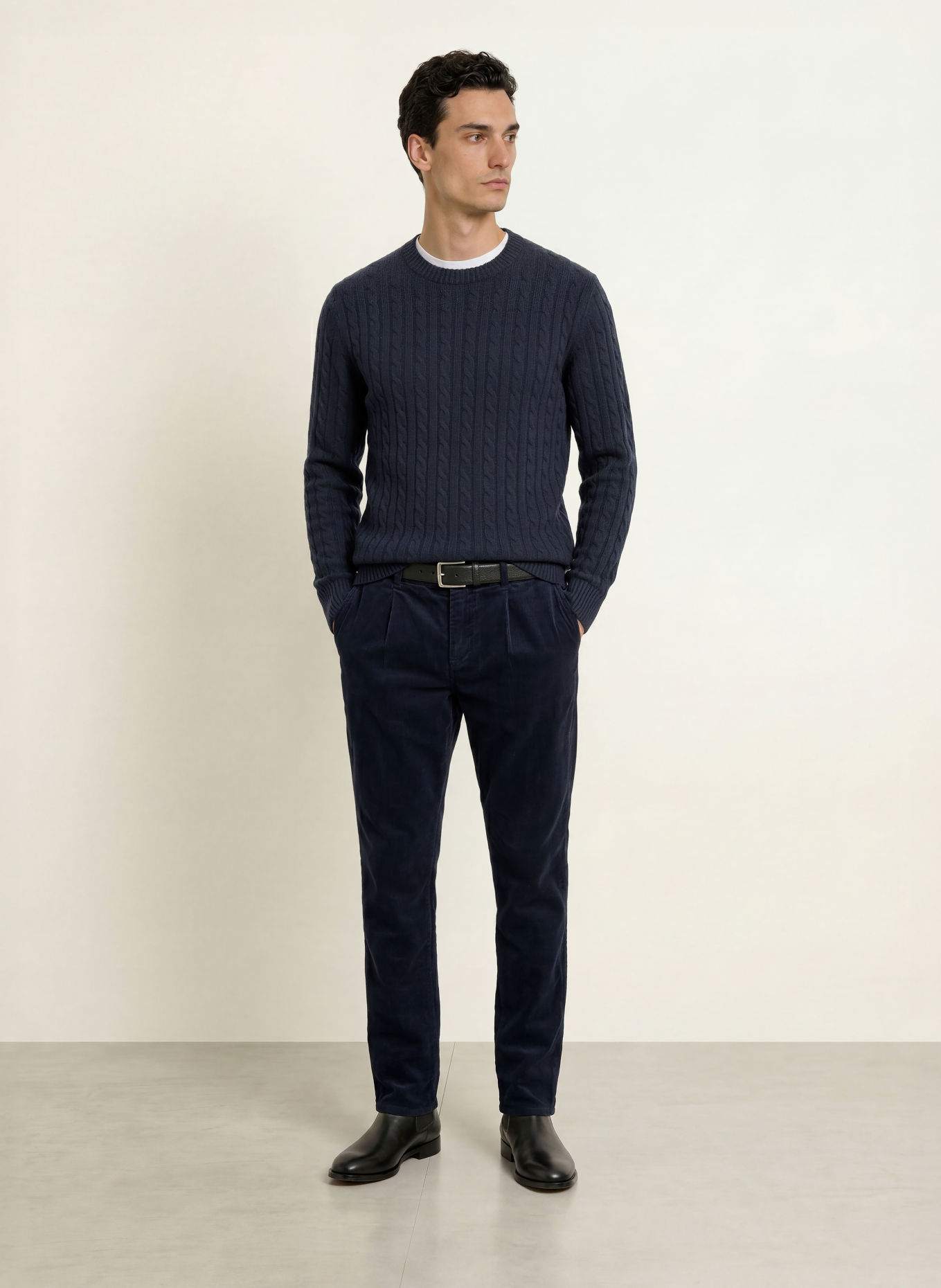 STROKESMAN'S Pullover: DUNKELBLAU