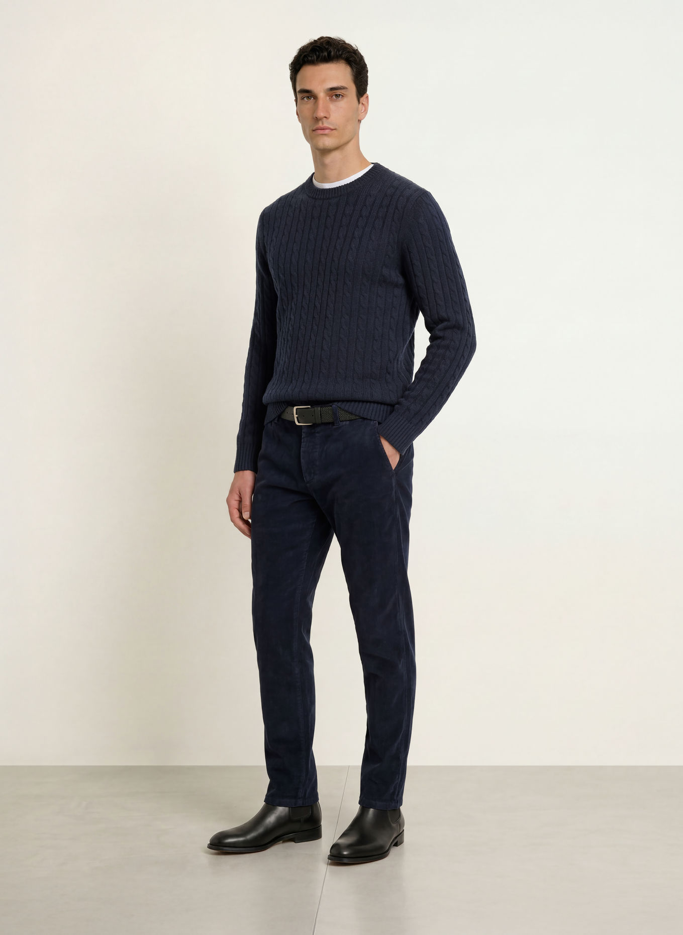 STROKESMAN'S Pullover: DUNKELBLAU