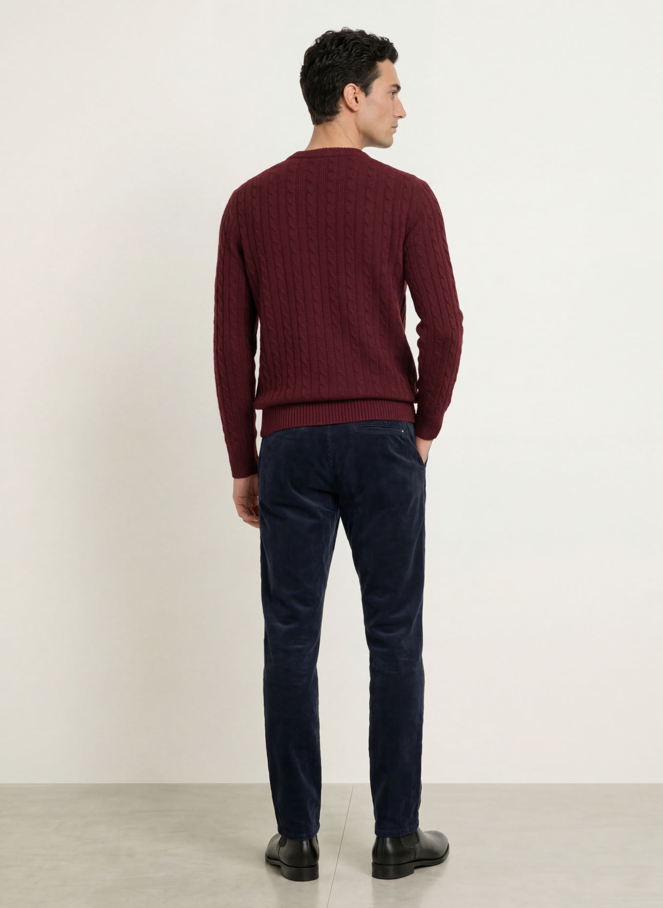 STROKESMAN'S Pullover: DUNKELROT