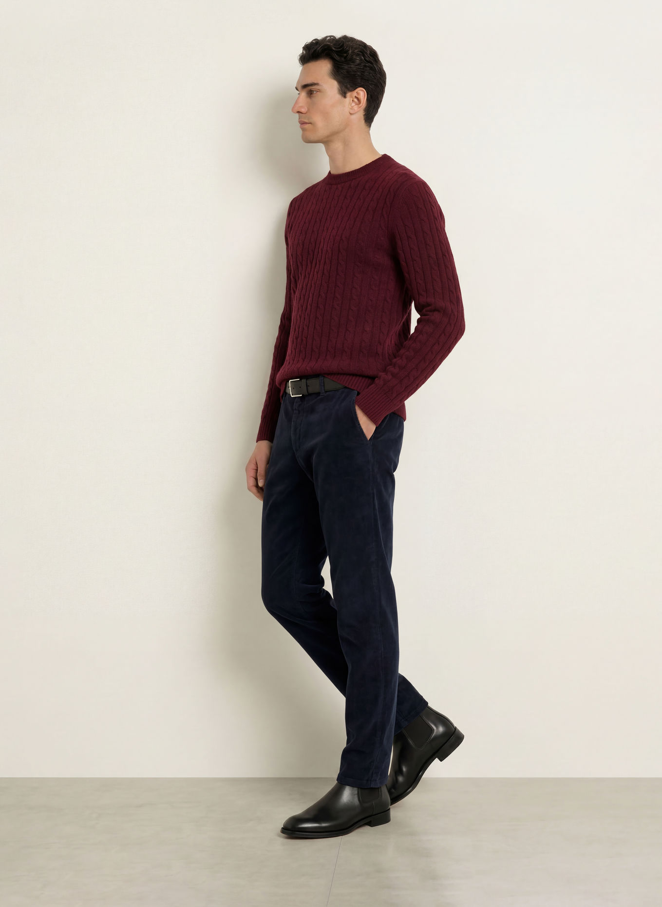 STROKESMAN'S Pullover: DUNKELROT