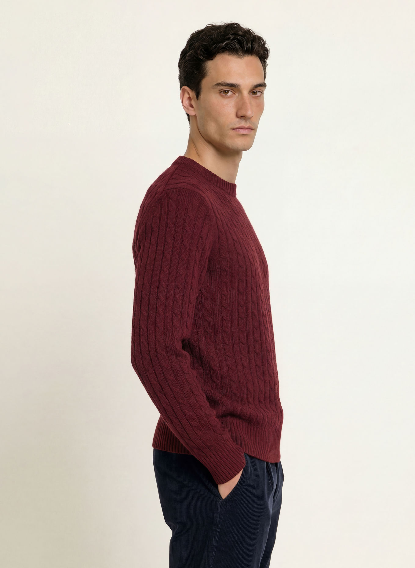 STROKESMAN'S Pullover: DUNKELROT