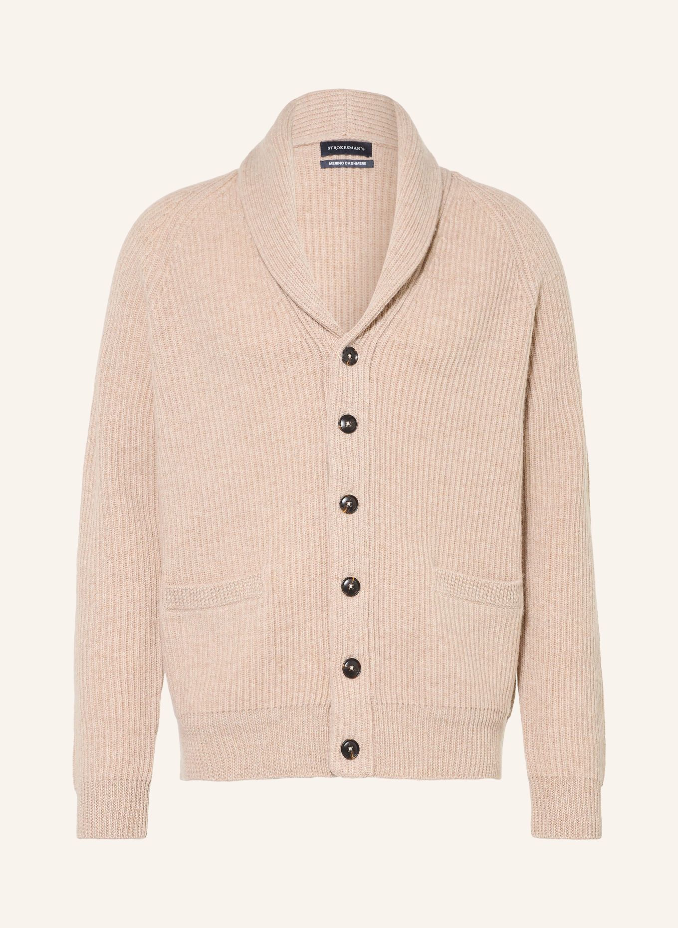 STROKESMAN'S Cardigan: BEJ