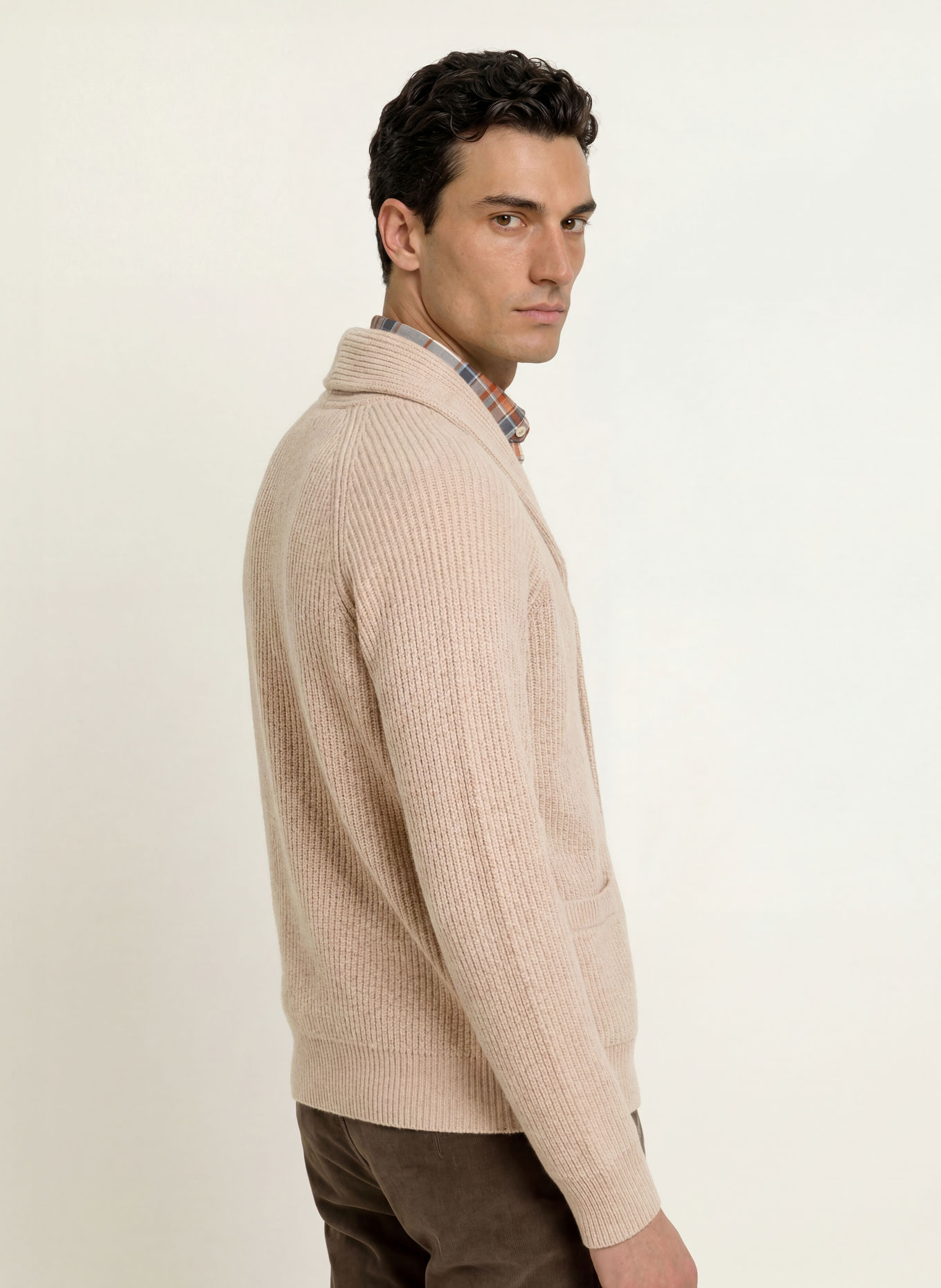STROKESMAN'S Cardigan: BEJ