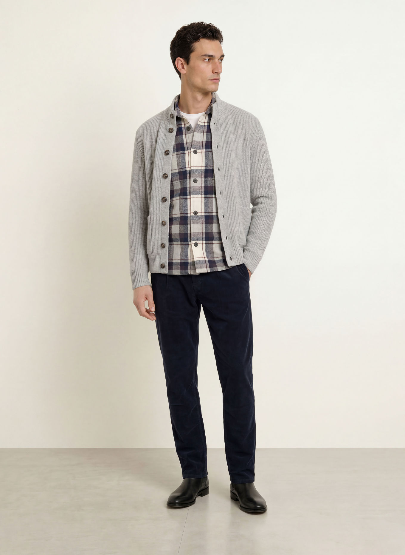 STROKESMAN'S Vest: LICHTGRIJS