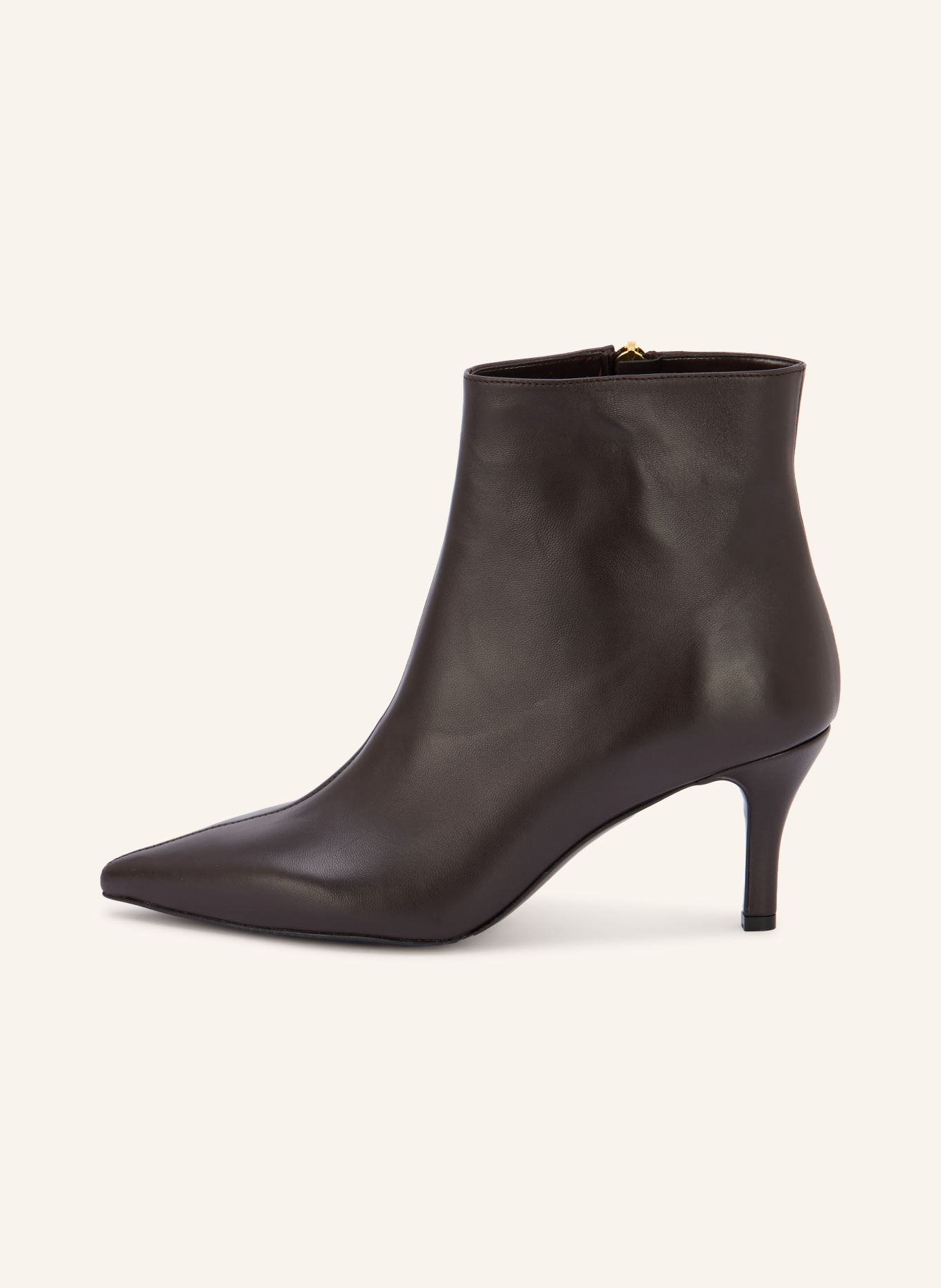 MRS & HUGS Laarsjes: MARRON FONCÉ / GOUD