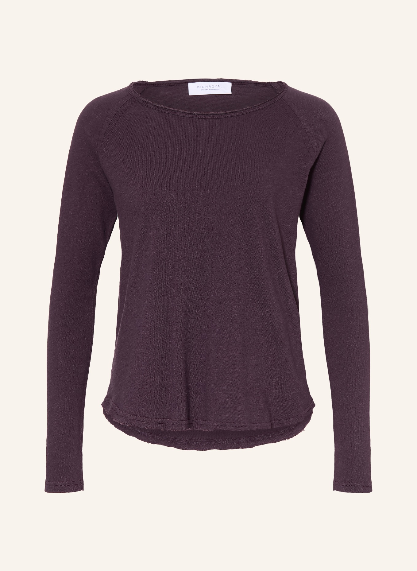 Rich & Royal Longsleeve: DUNKELLILA