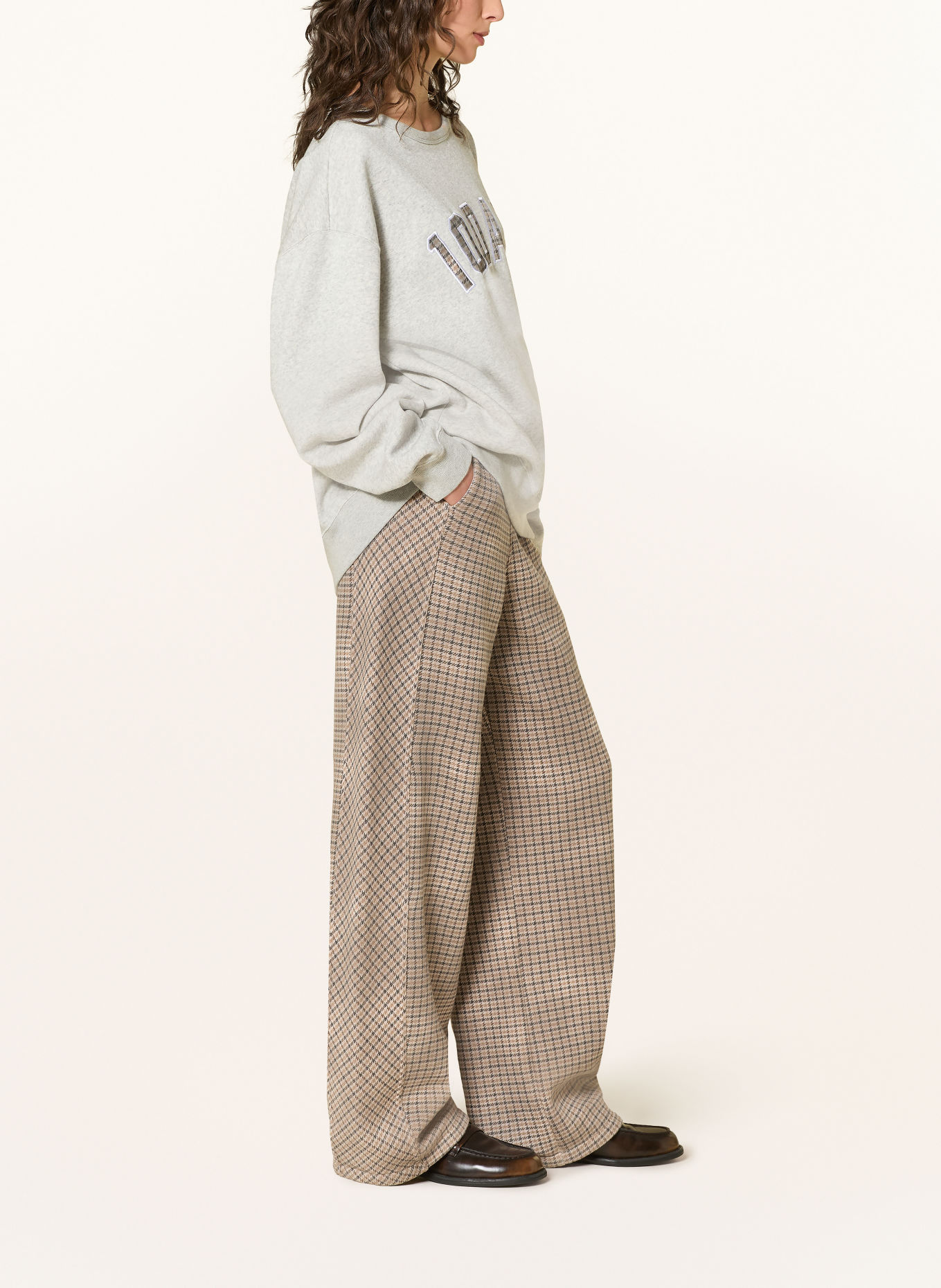 10DAYS Hose im Jogging-Stil: CREME / HELLBRAUN / DUNKELGRAU