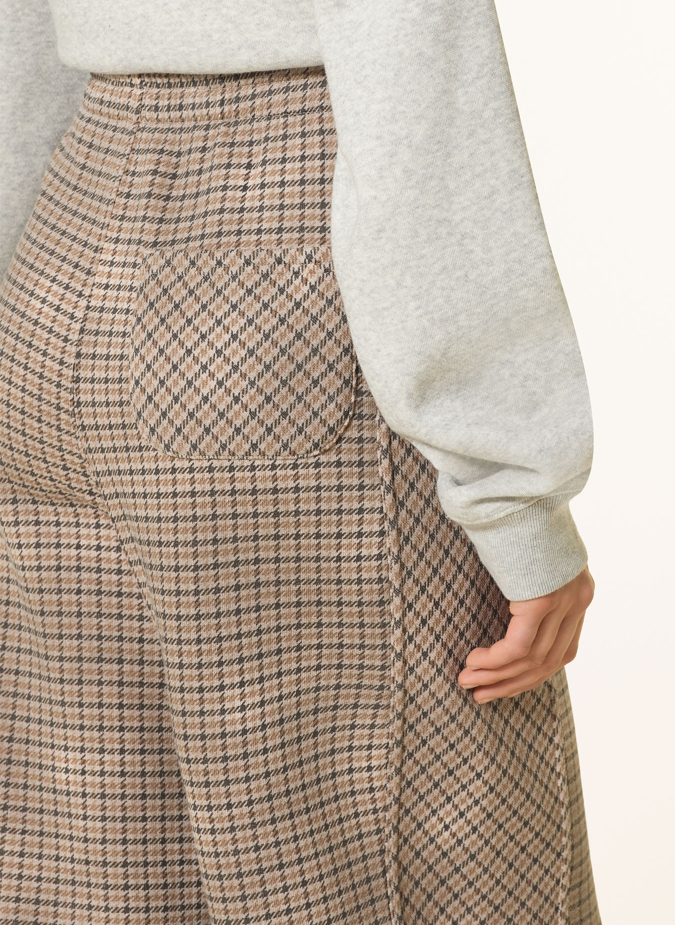 10DAYS Hose im Jogging-Stil: CREME / HELLBRAUN / DUNKELGRAU