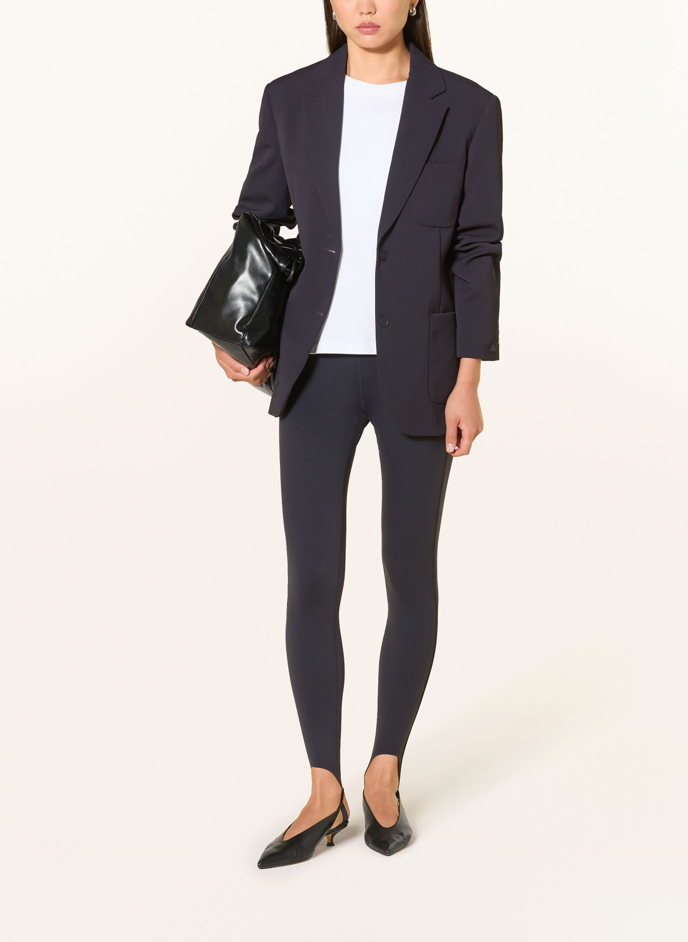 10DAYS Legging: DONKERBLAUW