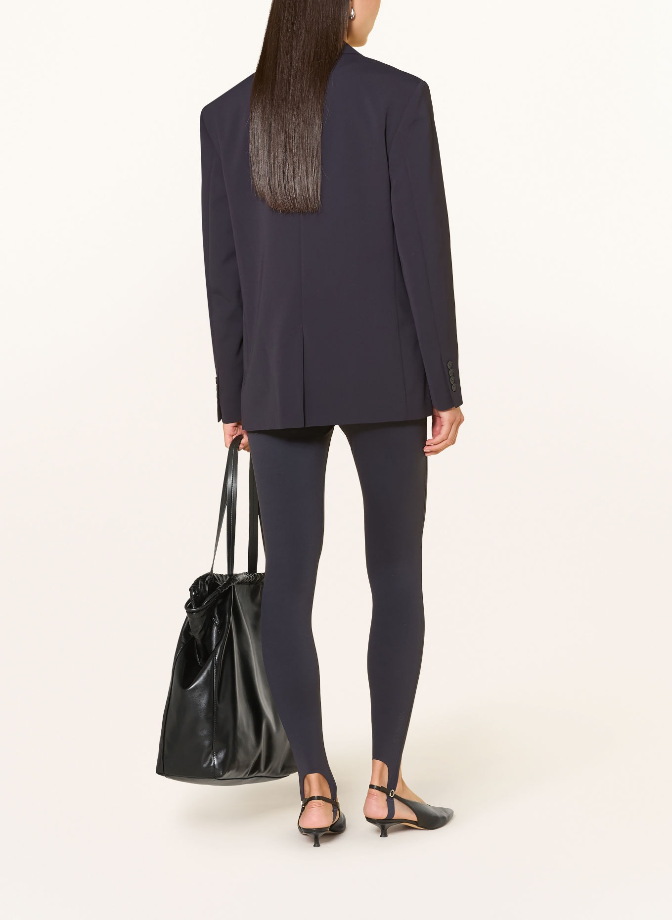 10DAYS Legging: DONKERBLAUW