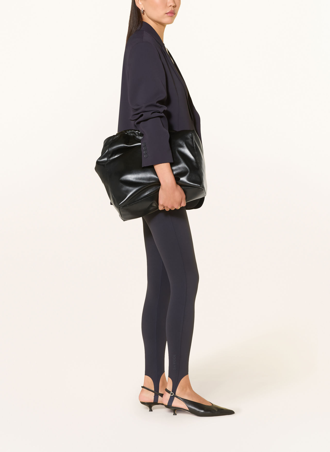 10DAYS Legging: DONKERBLAUW