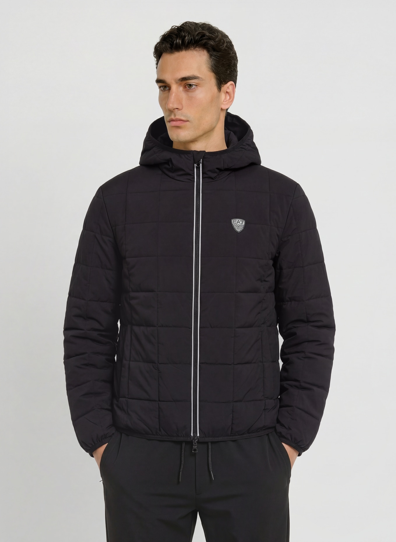 EA7 EMPORIO ARMANI Quilted jacket: BLACK