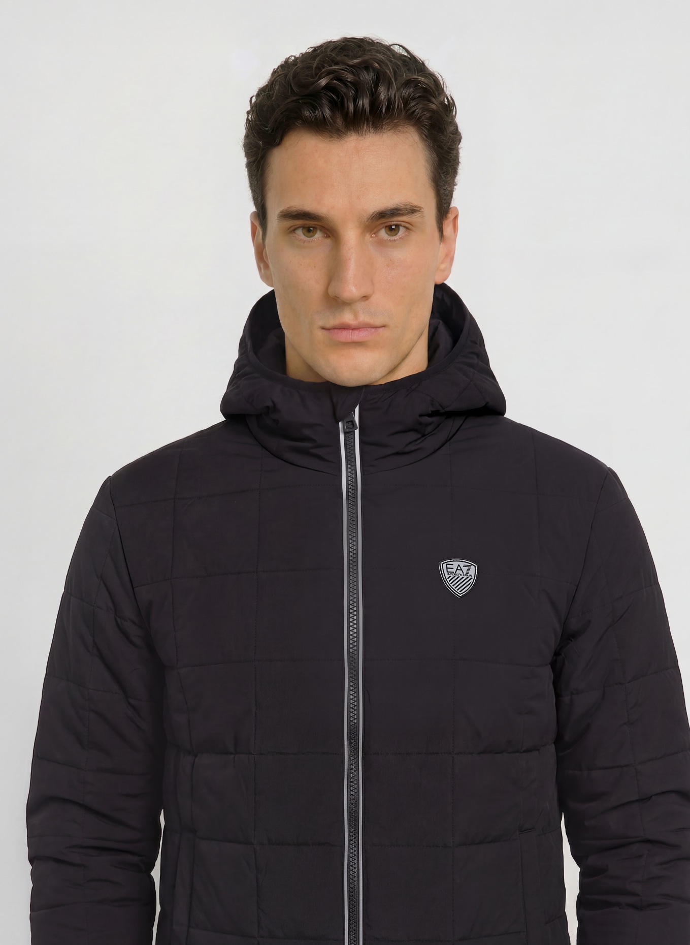 EA7 EMPORIO ARMANI Quilted jacket: BLACK